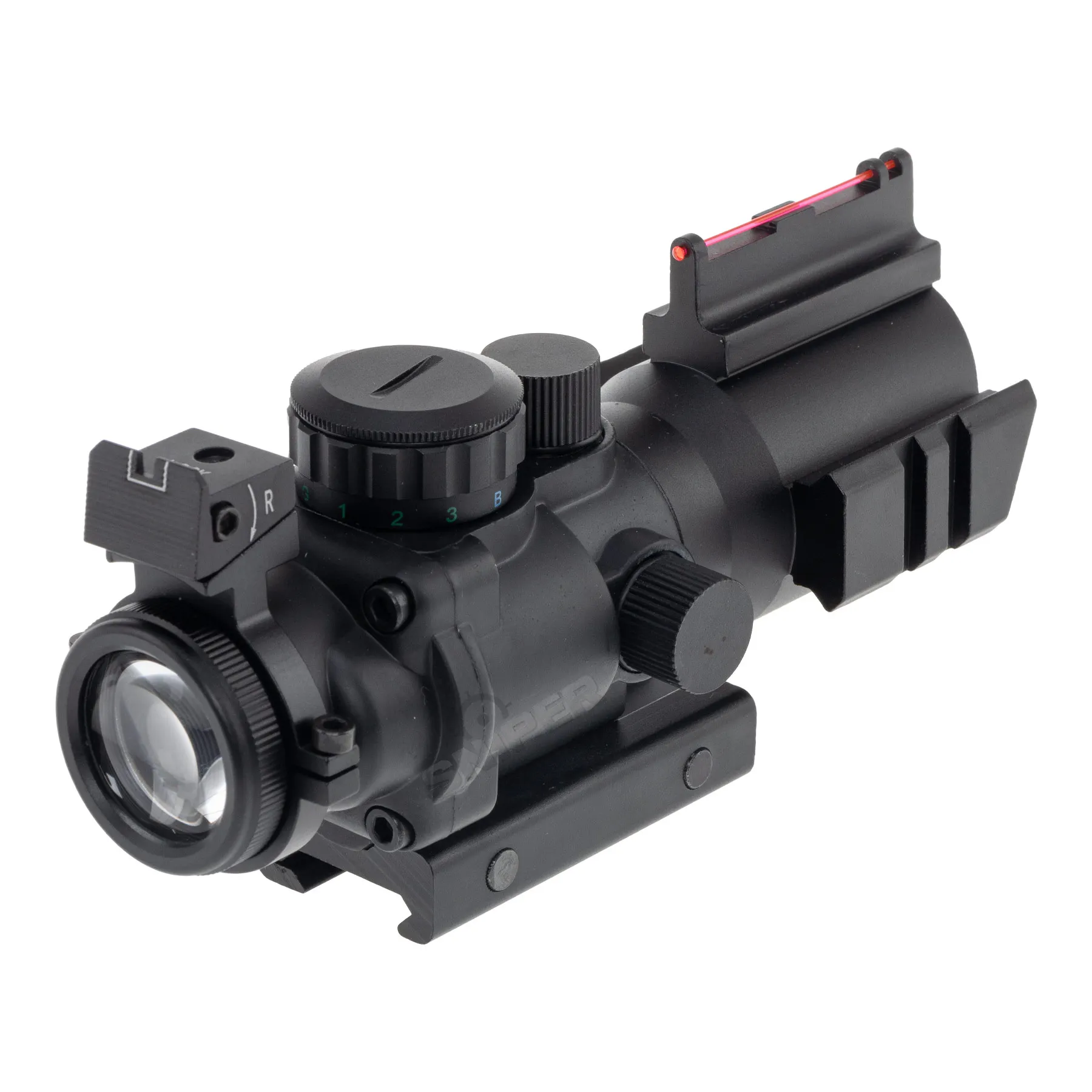 Reapo 4x32 Red Dot Scope, Black