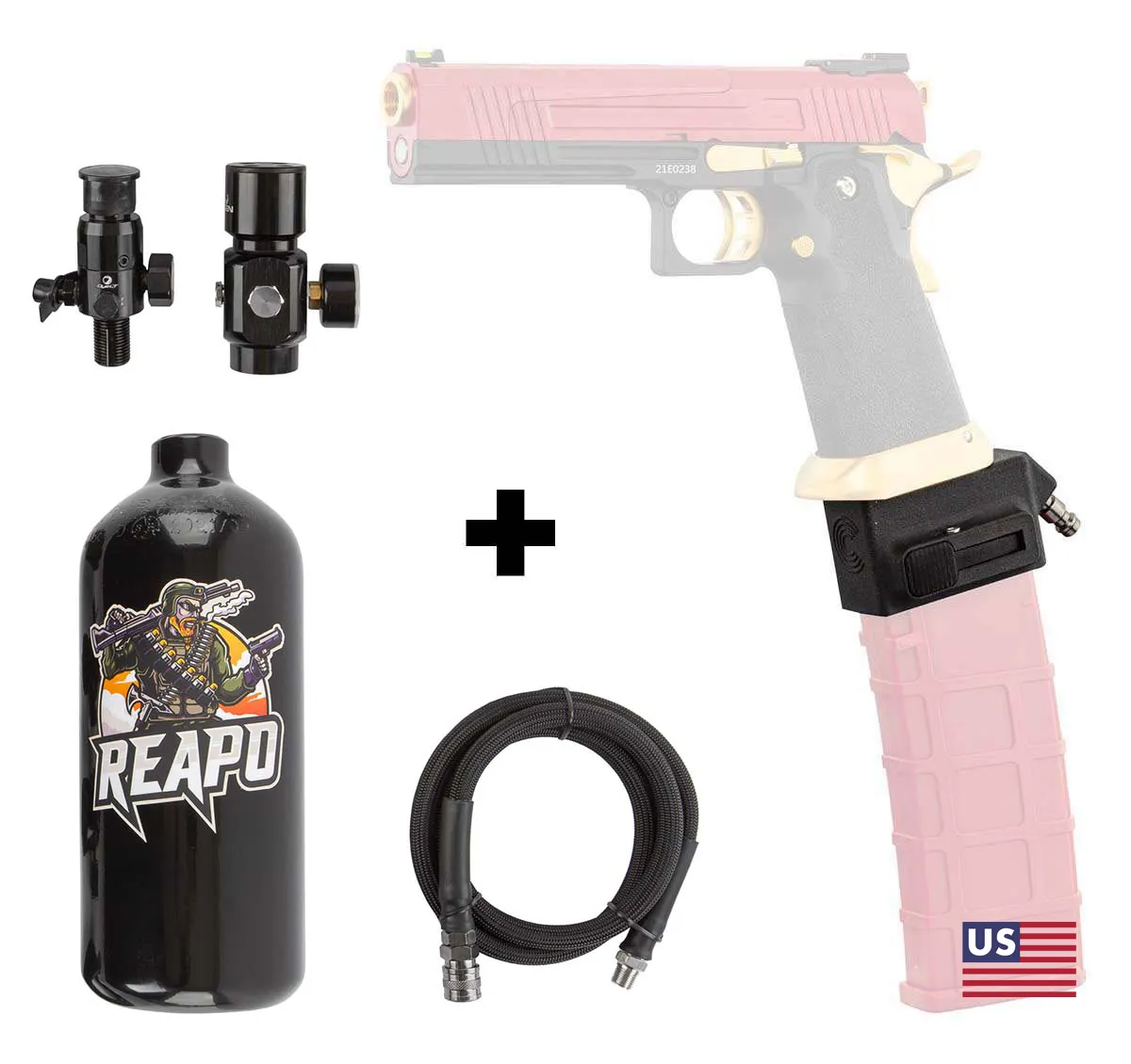 HPA SET Reapo, Creeper US Adapter für Hi-Capa Series HPA SET Reapo, Creeper US Adapter für Hi-Capa Series