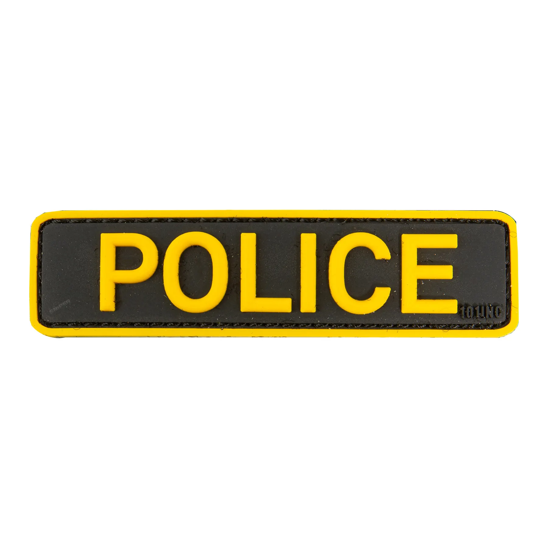3D PVC Patch Police, yellow