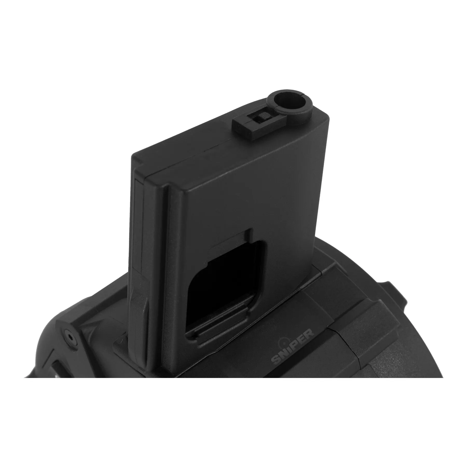 Drum Mag M4 Auto-Winding 2300rds, Black Drum Mag M4 Auto-Winding 2300rds, Black