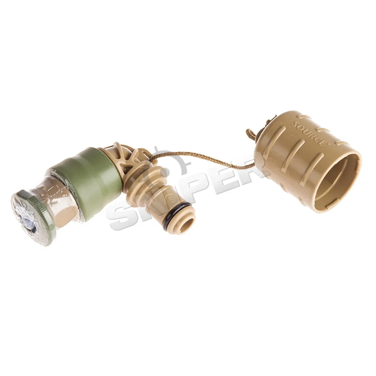 Kangaroo Collapsible Canteen 1L with Pouch, Coyote Storm Valve QMT-Coyote