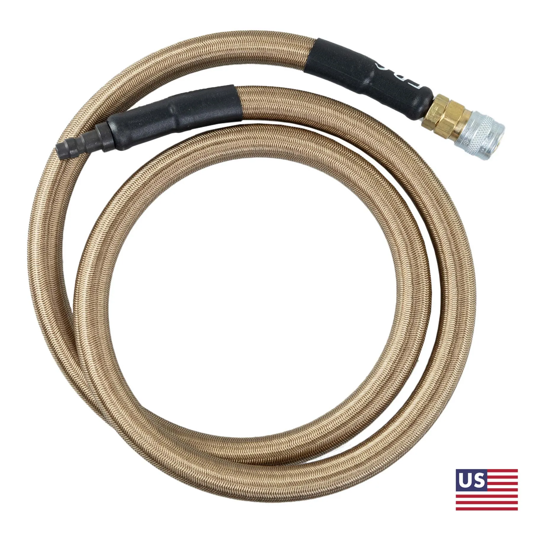 HPA S&F MK. III 100cm Braided Hose Line US, Coyote Brown