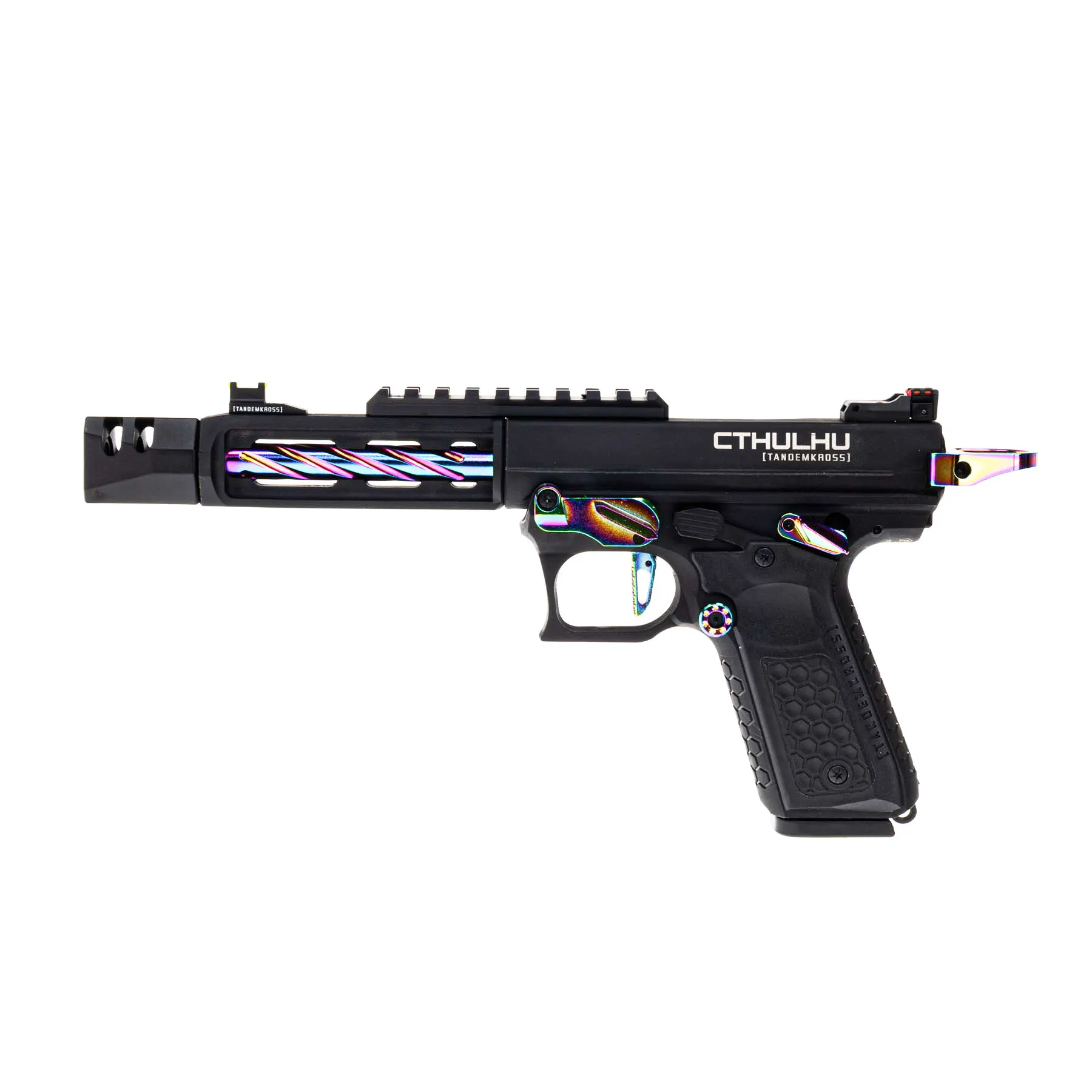Lancer Tandemkross Cthulhu GBB Softair Pistole, Black/Rainbow