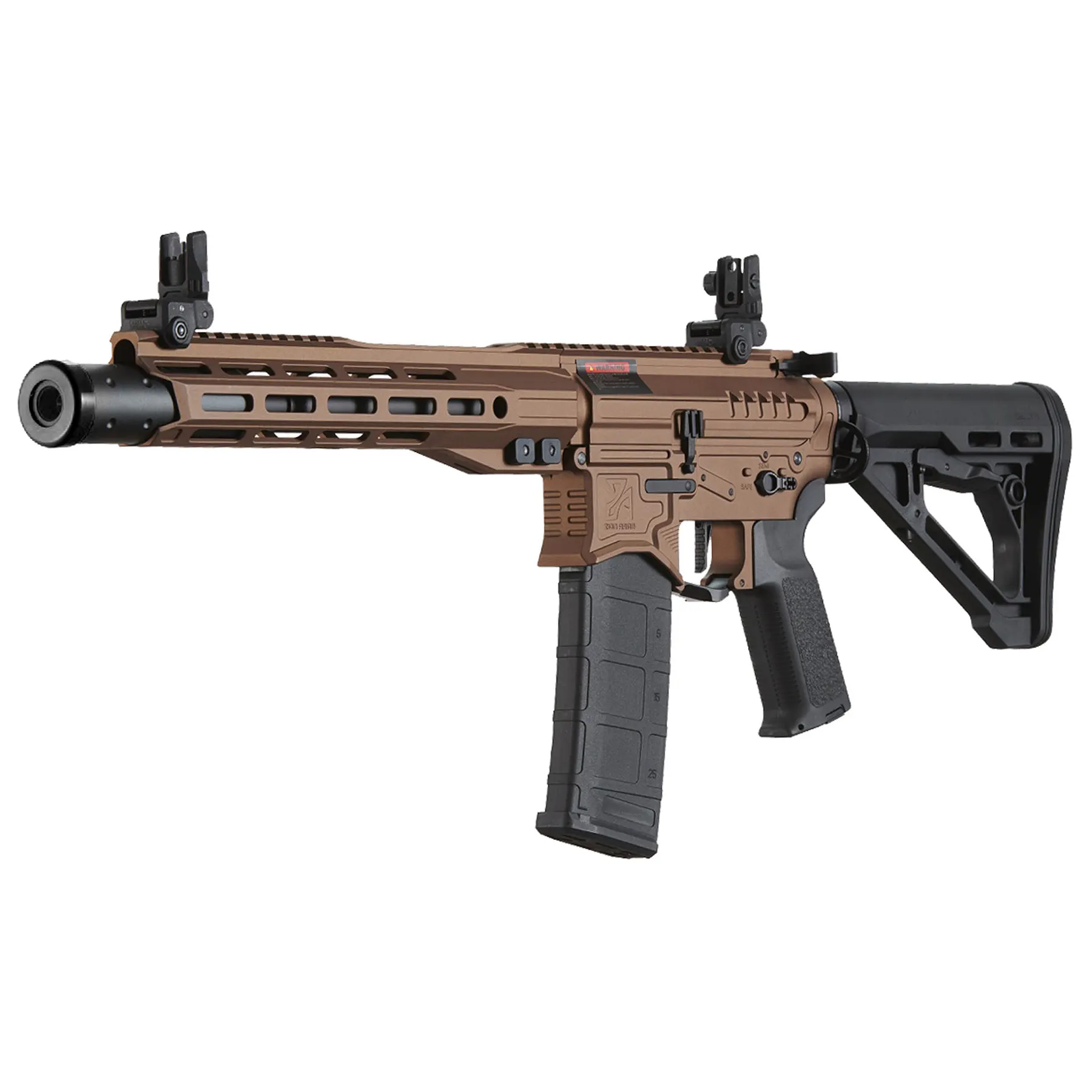 Zion Arms Gen4 w/ Nebula II 10" M-Lok (S)AEG, Choclate