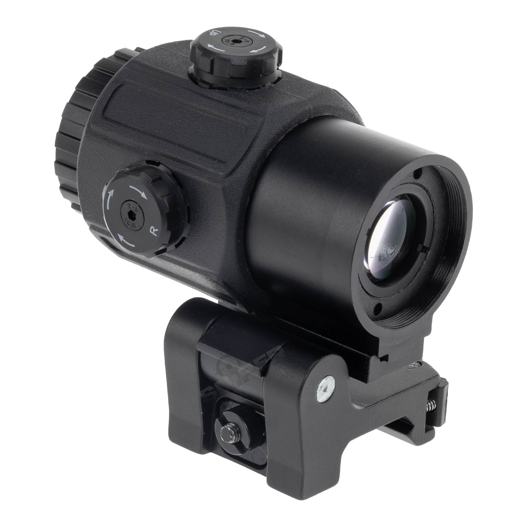 Reapo R558 Holo Red Dot Visier w/ 3x Magnifier, Black
