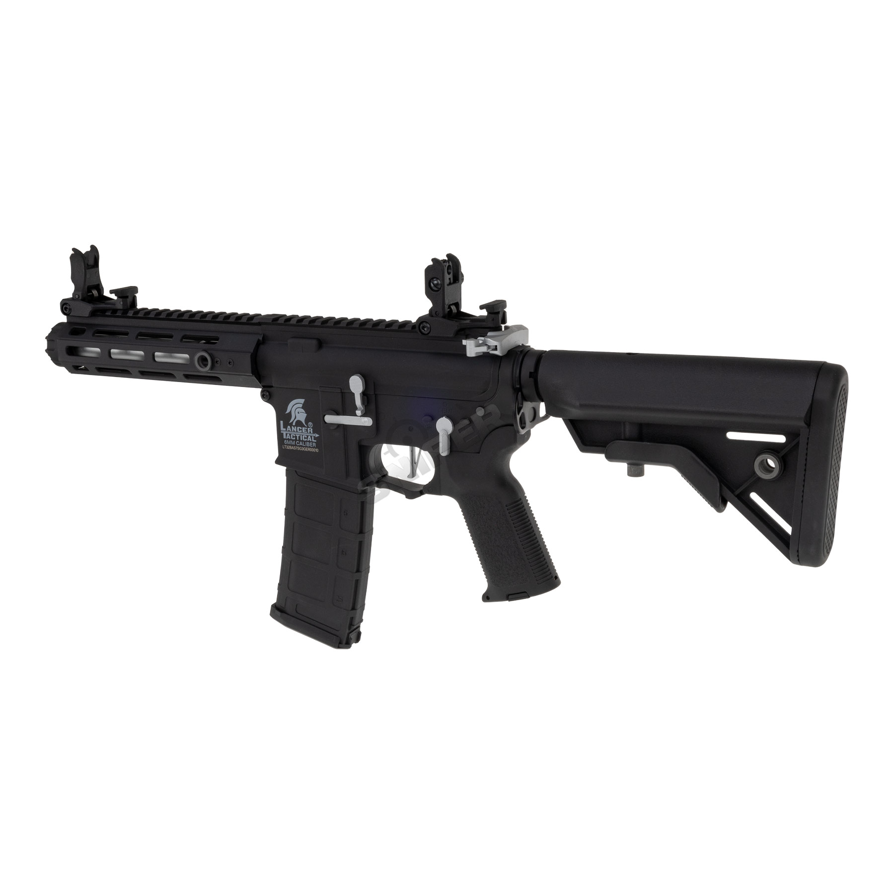 Lancer LT-34 Hellion w/ Nebula ETU (S)AEG, Black/Silver