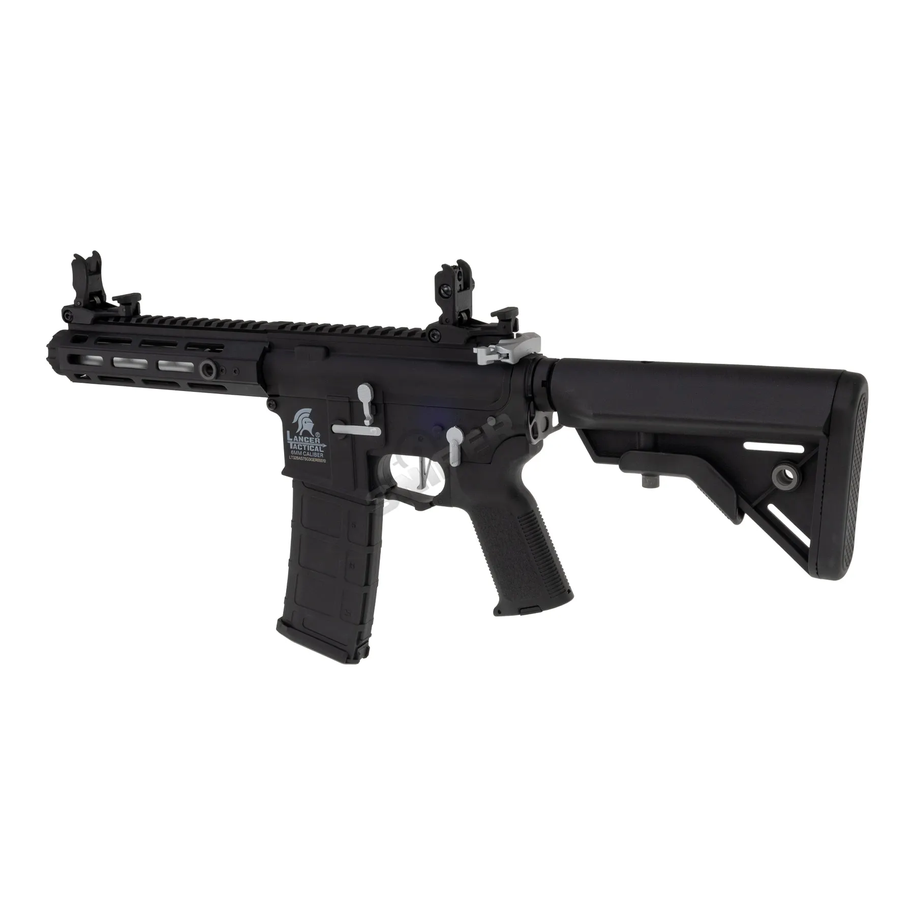 Einsteiger Set #2 - Lancer LT-34 Hellion w/ Nebula ETU (S)AEG, Black/Silver Lancer LT-34 Hellion w/ Nebula ETU (S)AEG, Black/Silver