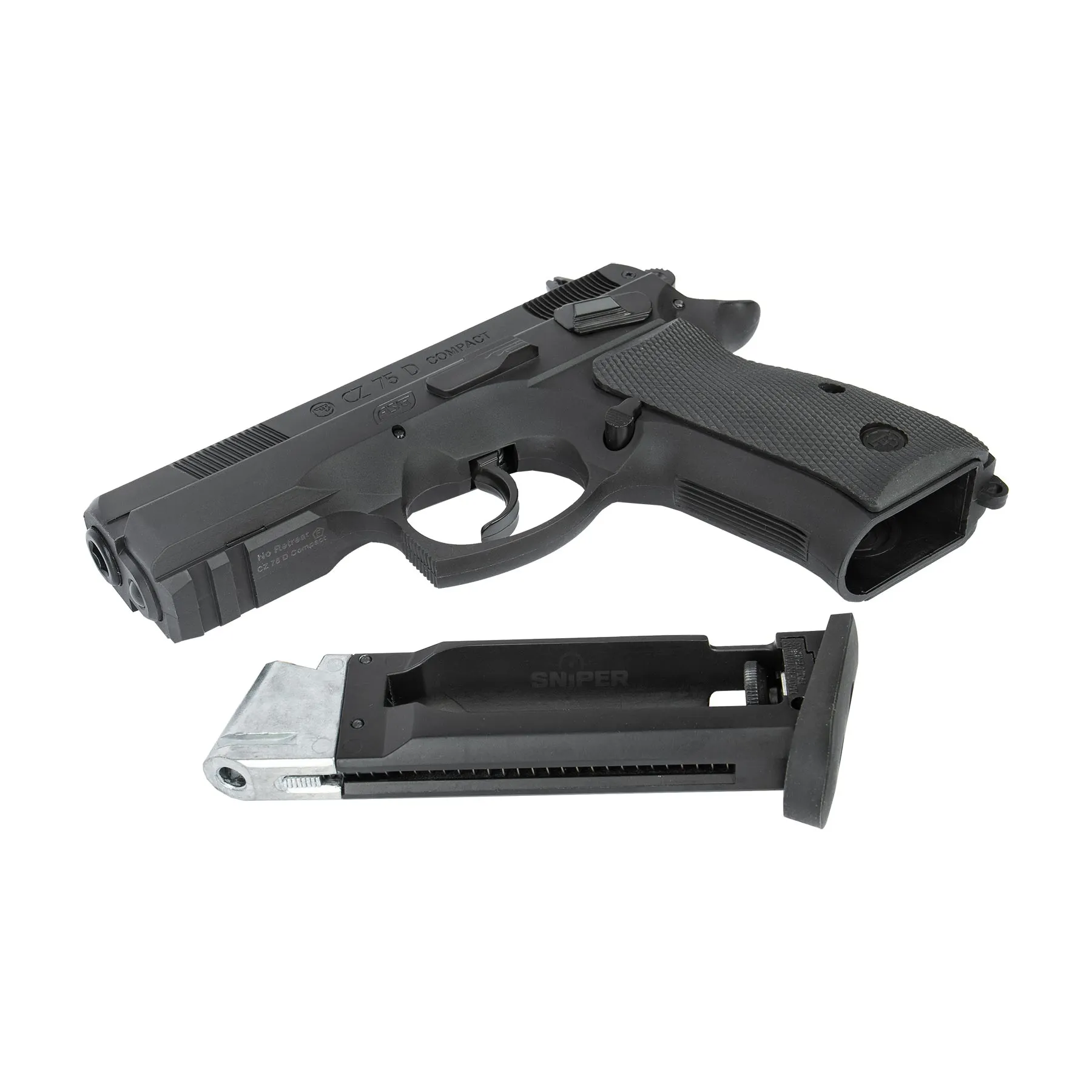 ASG CZ 75D Compact CO2 NBB Softair Pistole