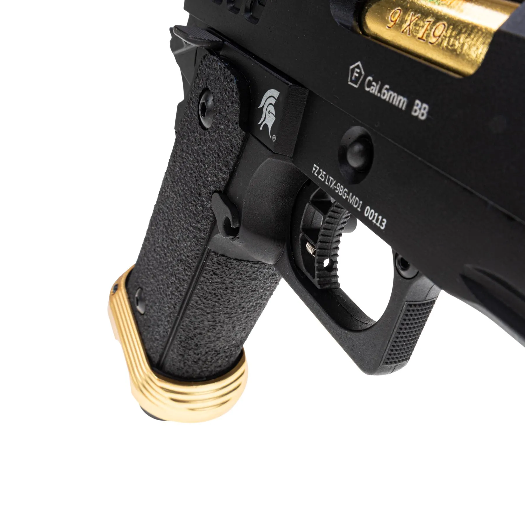 Lancer Tactical Heracles RMR Hi-Capa GBB Softairpistole, Black & Gold