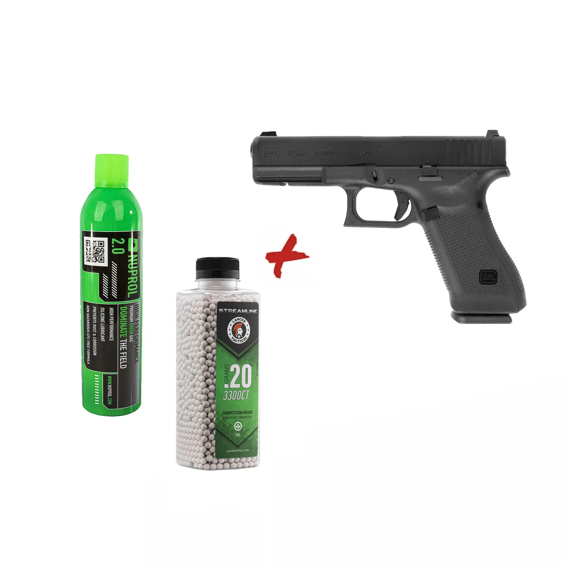 Bundle Deal  - Glock 17 Gen 5 GBB Softair Pistole