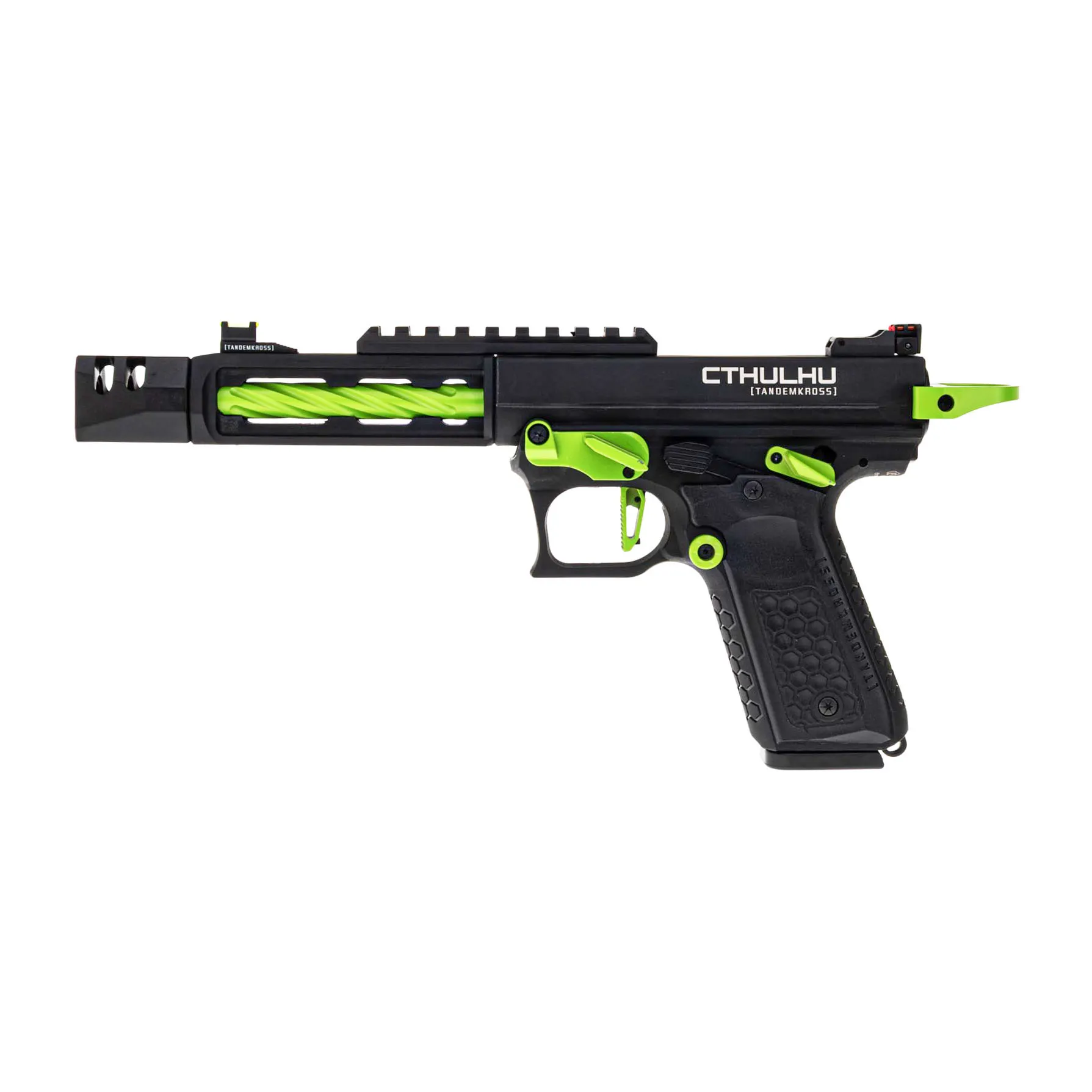 Lancer Tandemkross Cthulhu GBB Softair Pistole, Black/Green