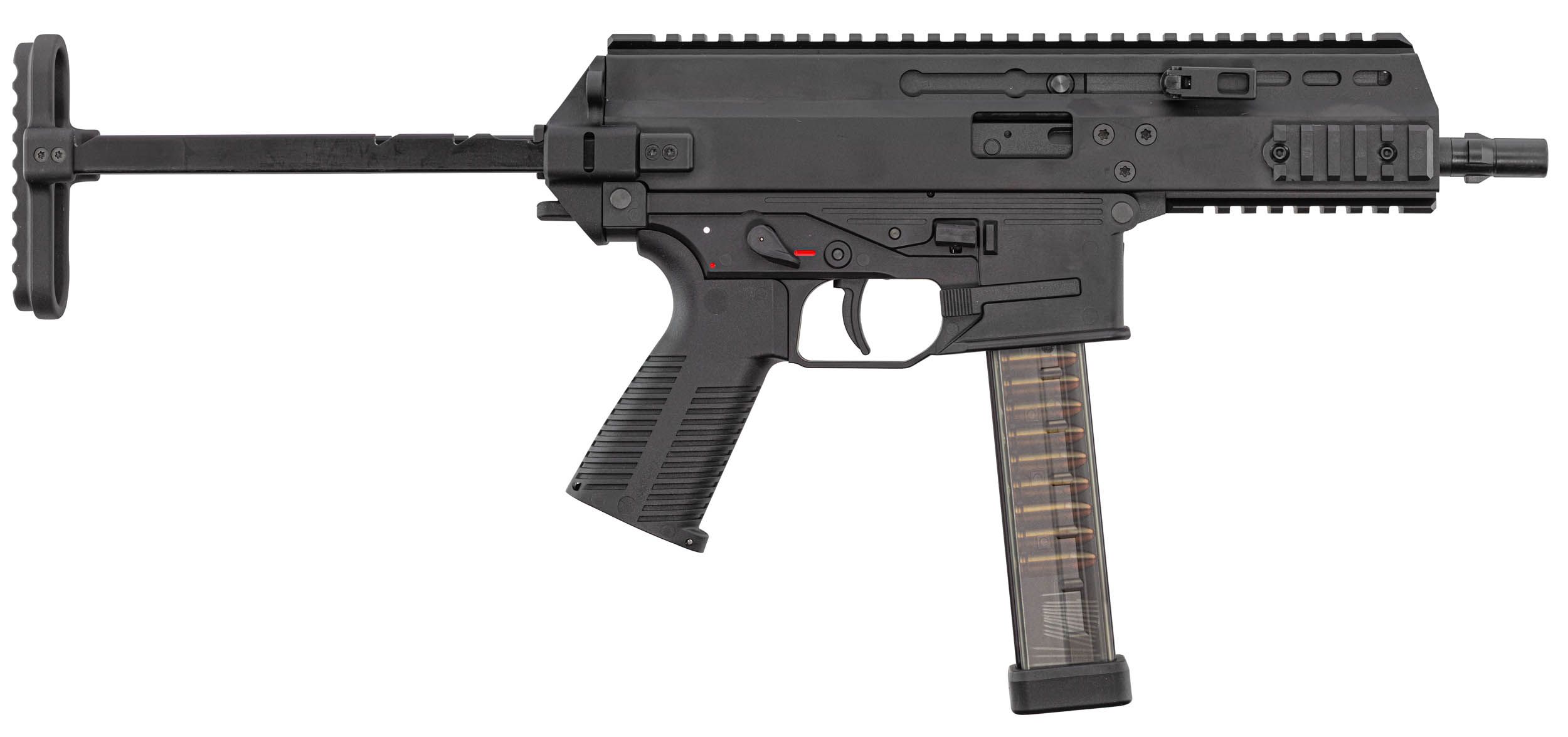 Maruyama SCW-9 Pro Double Mag Submachine GBB Gun, Black