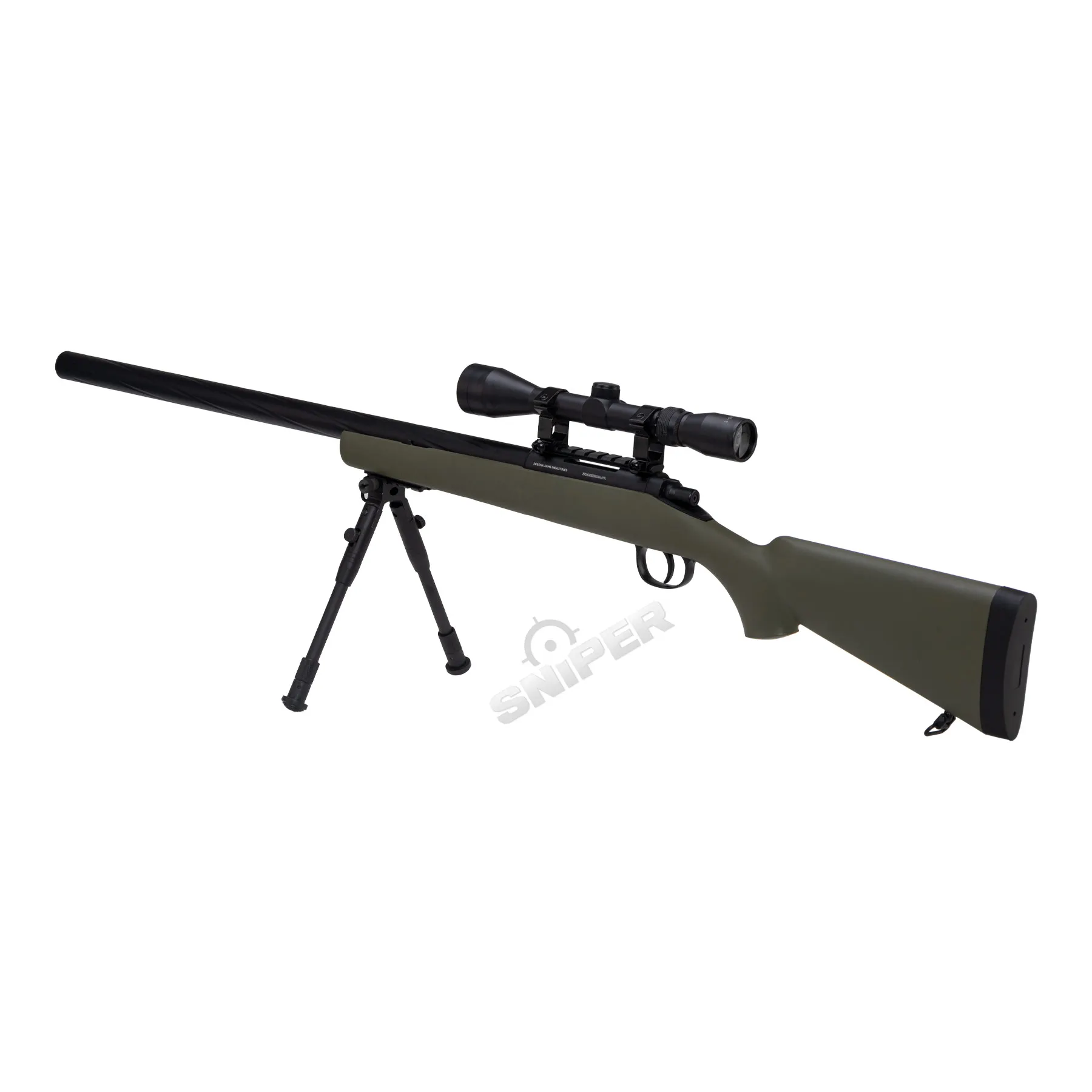 Specna Arms SA-S12 Scharfschützengewehr High-Power w/ Scope & Bipod, Olive Specna Arms SA-S12 Scharfschützengewehr w/ Scope & Bipod, Olive