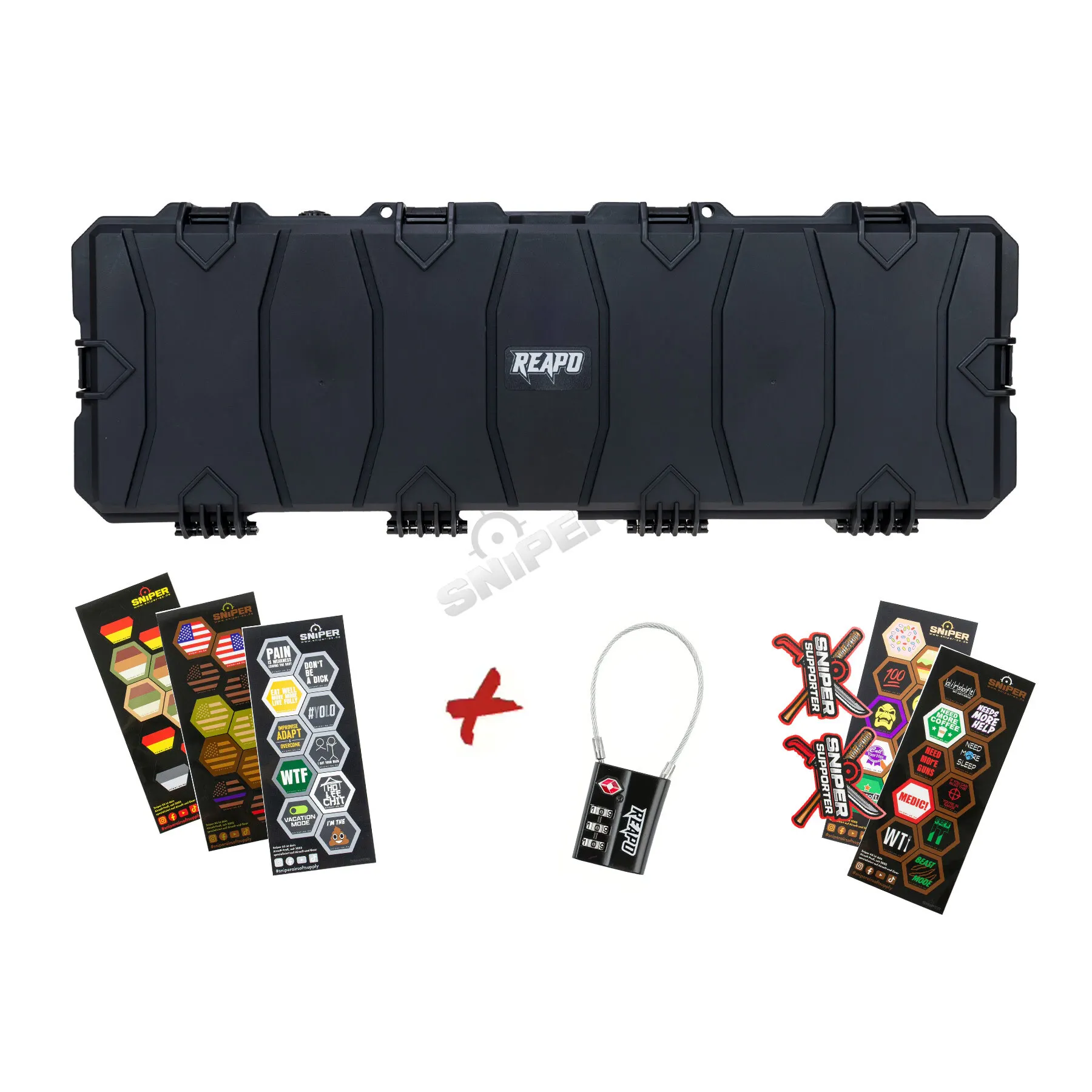 Kofferset - Reapo PnP Waffenkoffer 102x36cm, Black Kofferset - Reapo PnP Waffenkoffer 102x36cm, Black