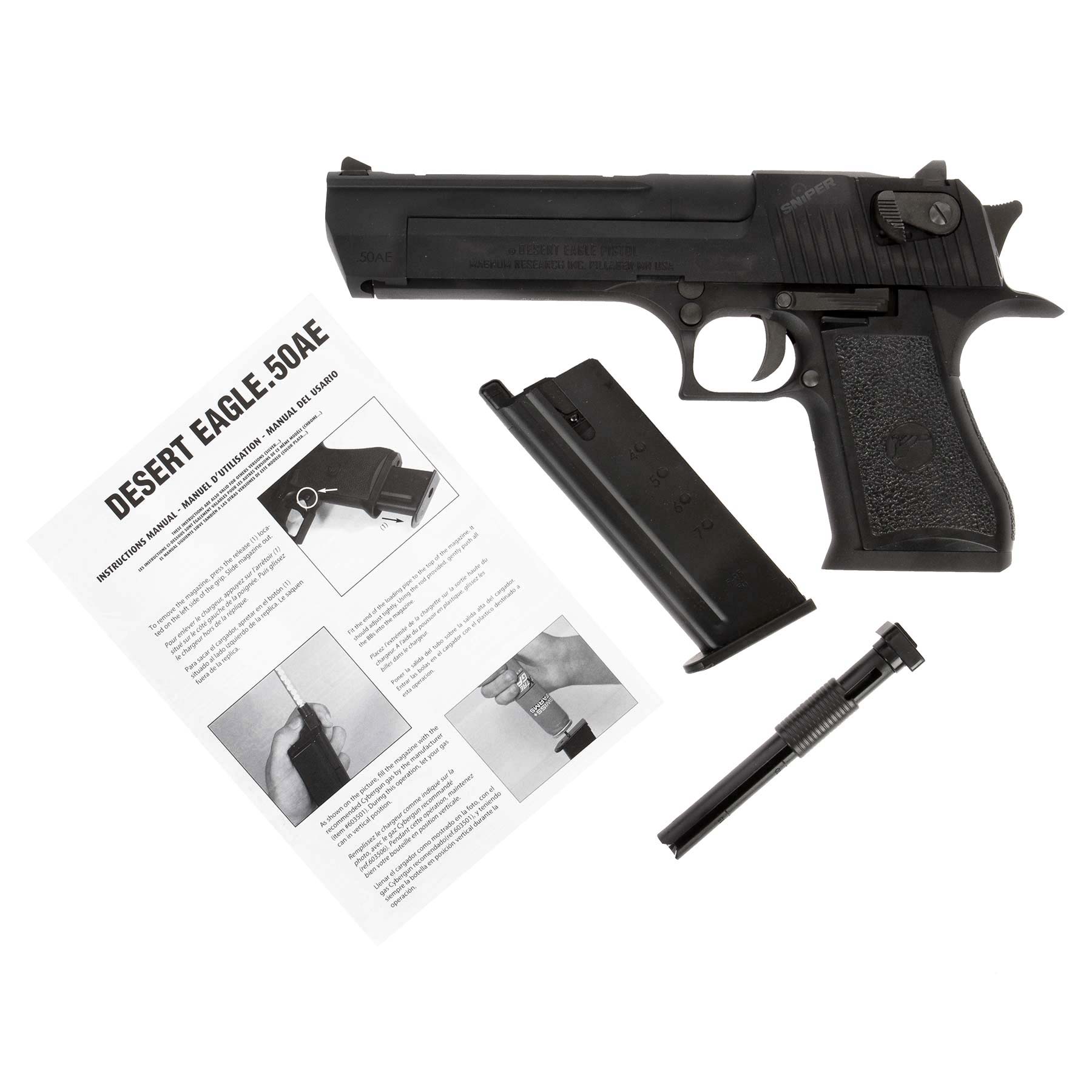 Desert Eagle .50 AE Black, GBB
