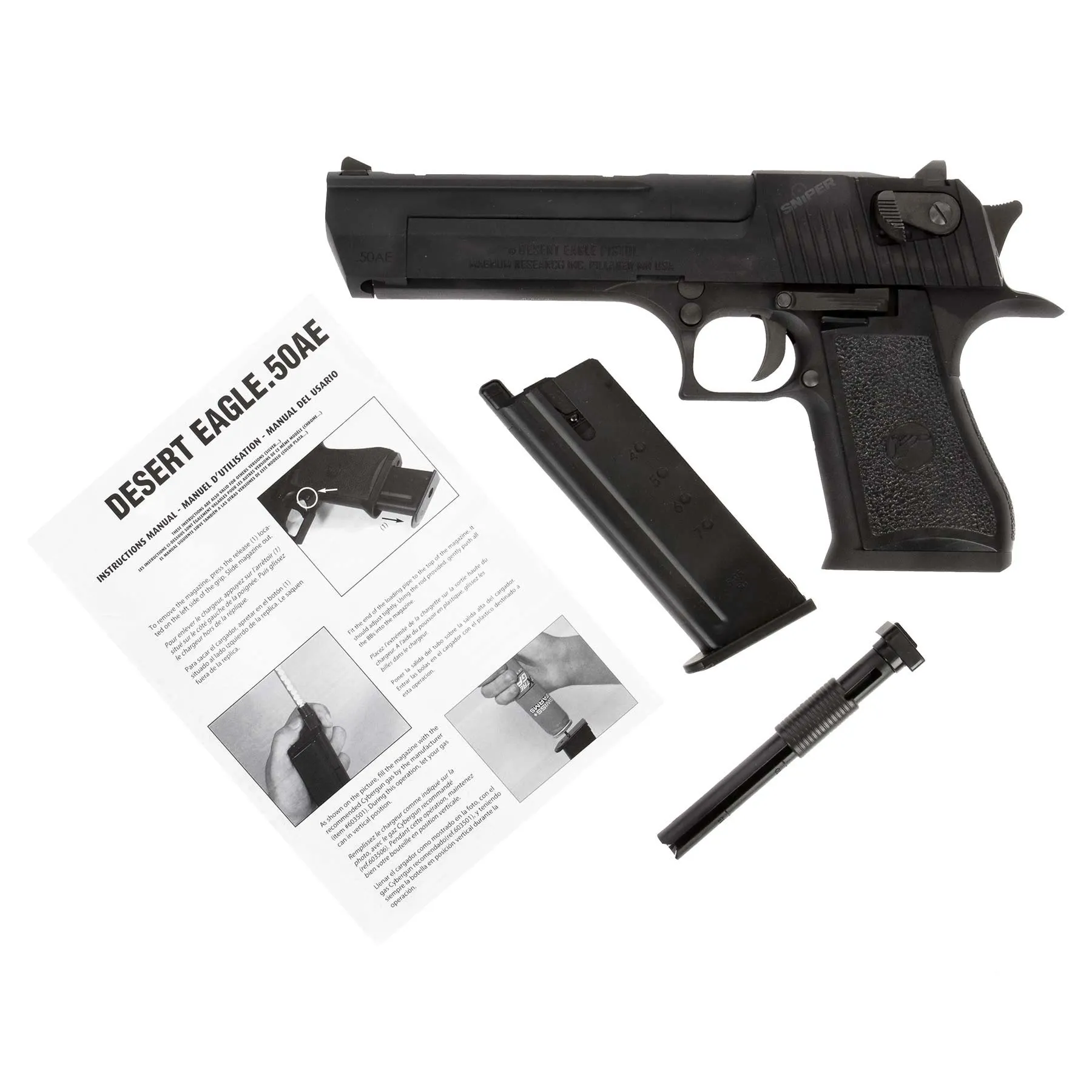 Desert Eagle .50 AE Black, GBB Desert Eagle .50 AE Black, GBB