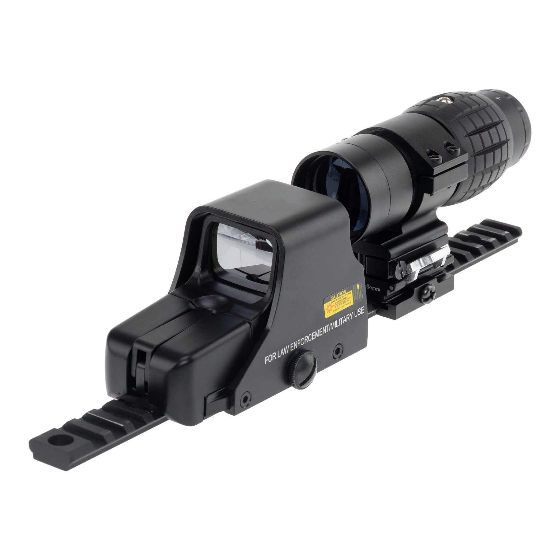 Reapo R551 Holo Red Dot Visier w/ 3x Magnifier, Black
