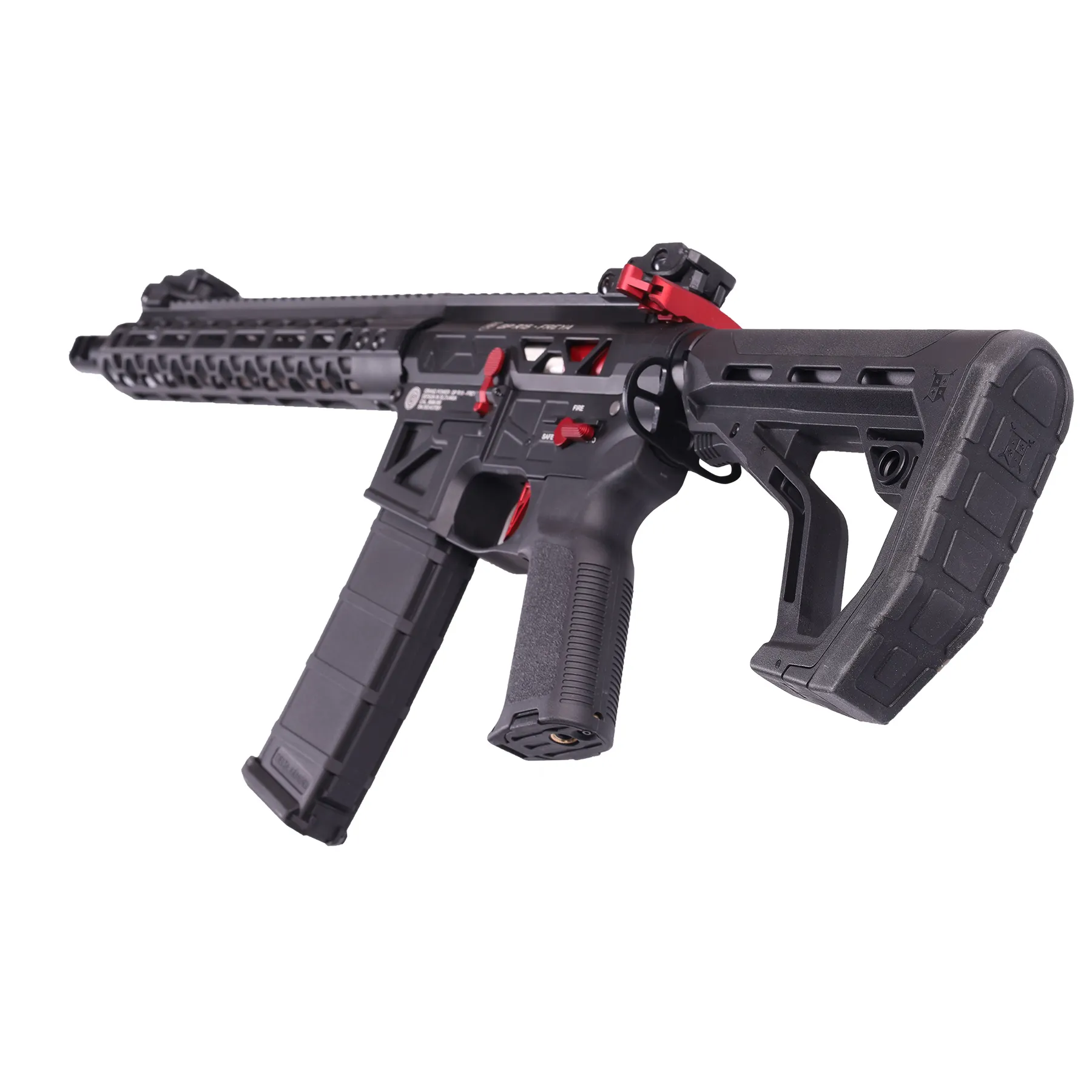 Delta Armory FREYA Skeleton Gen.2 12,5", Black/Red