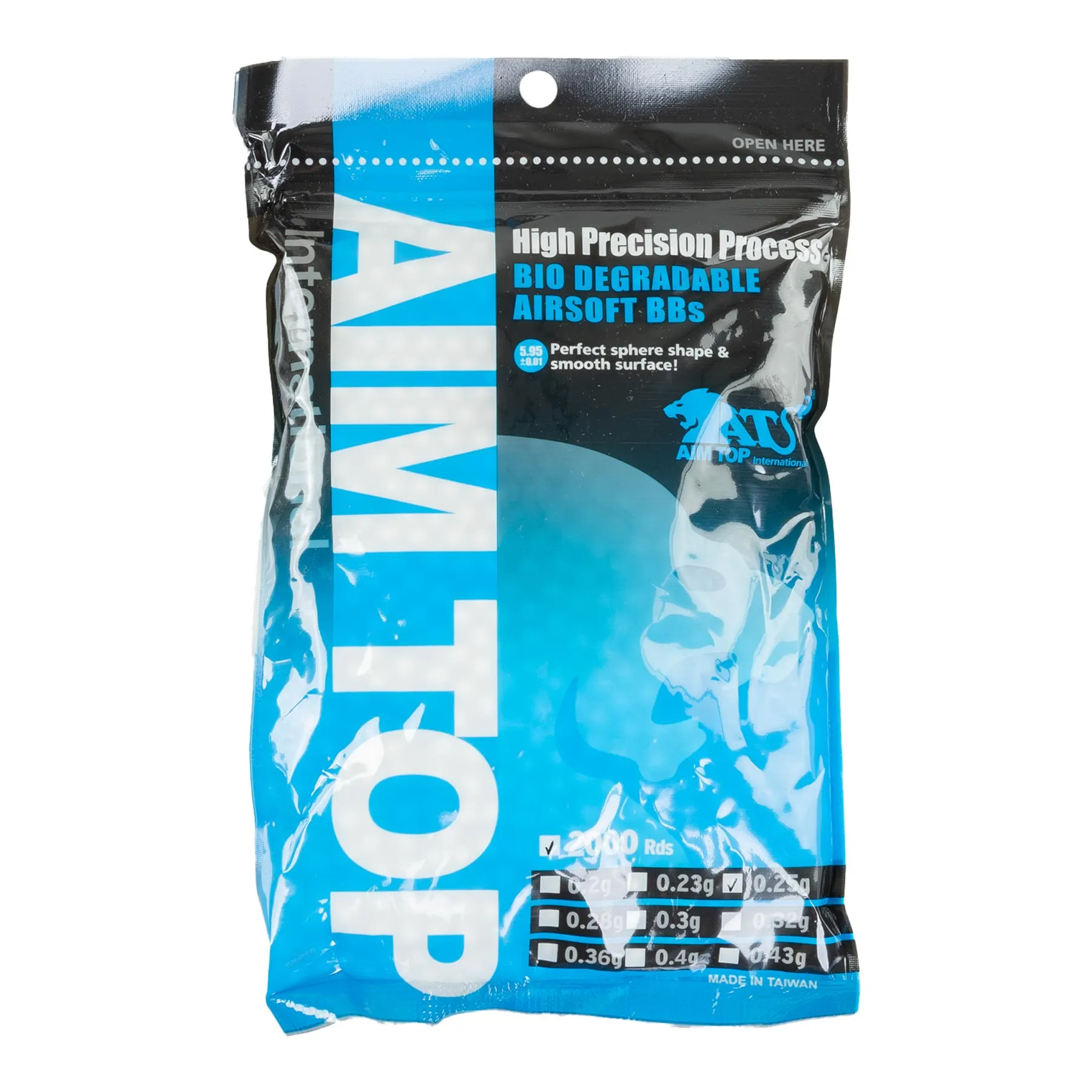 AIM TOP BIO 0.25g BBs, 2000RDS