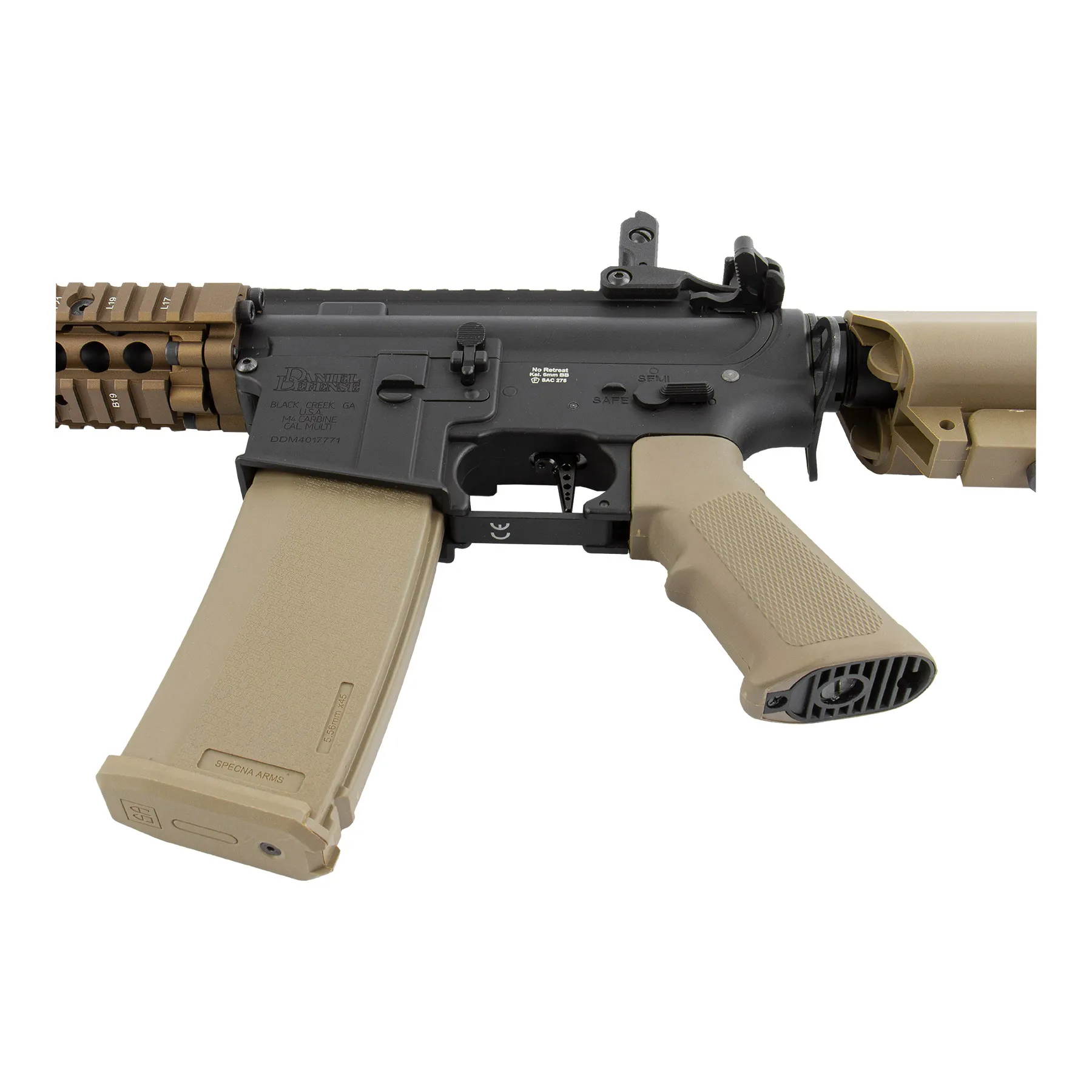 SAC x SA-E19 Edge Daniel Defense MK18 (S)AEG, Chaos Bronze