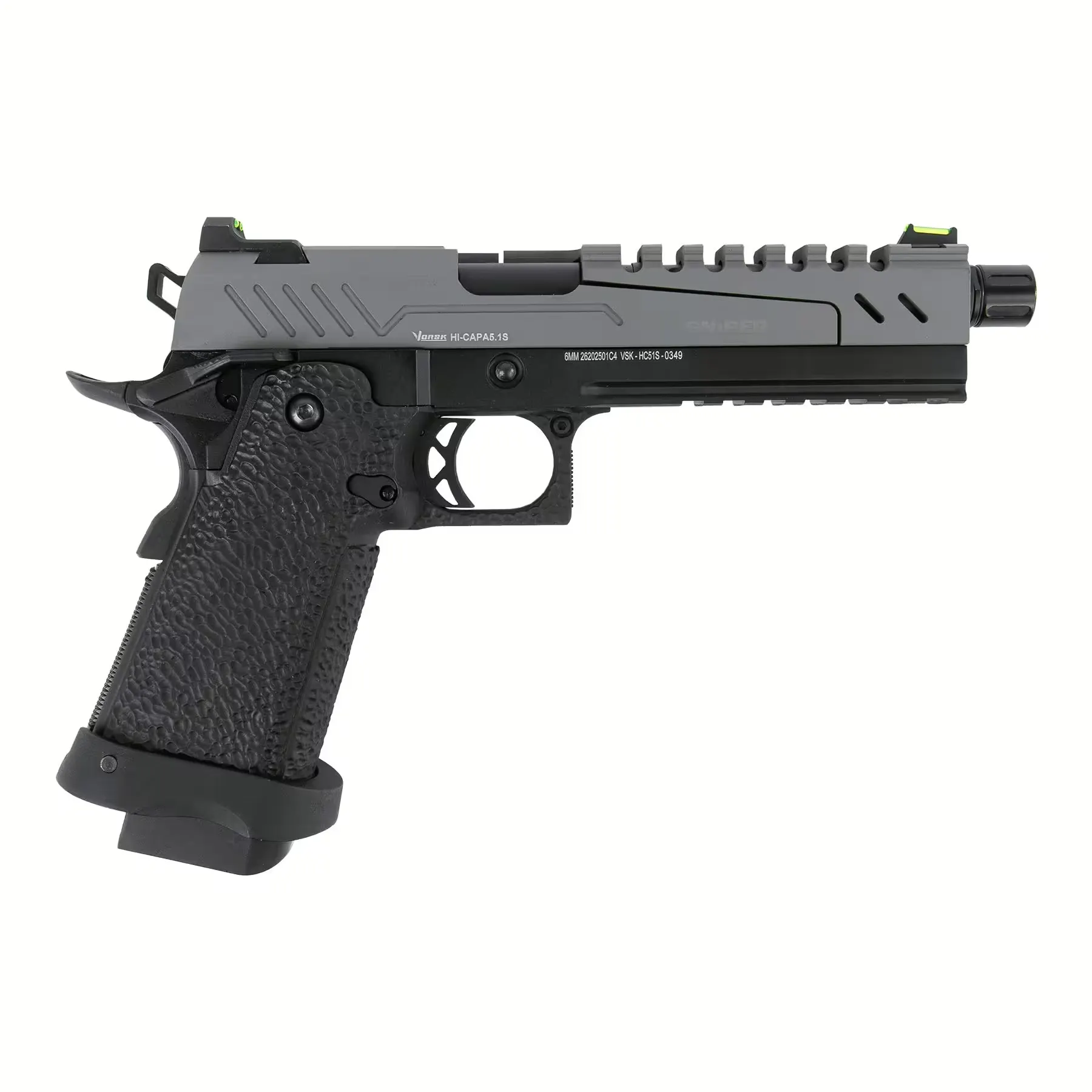 Vorsk Hi-Capa 5.1 Split Slide Grey GBB Softair