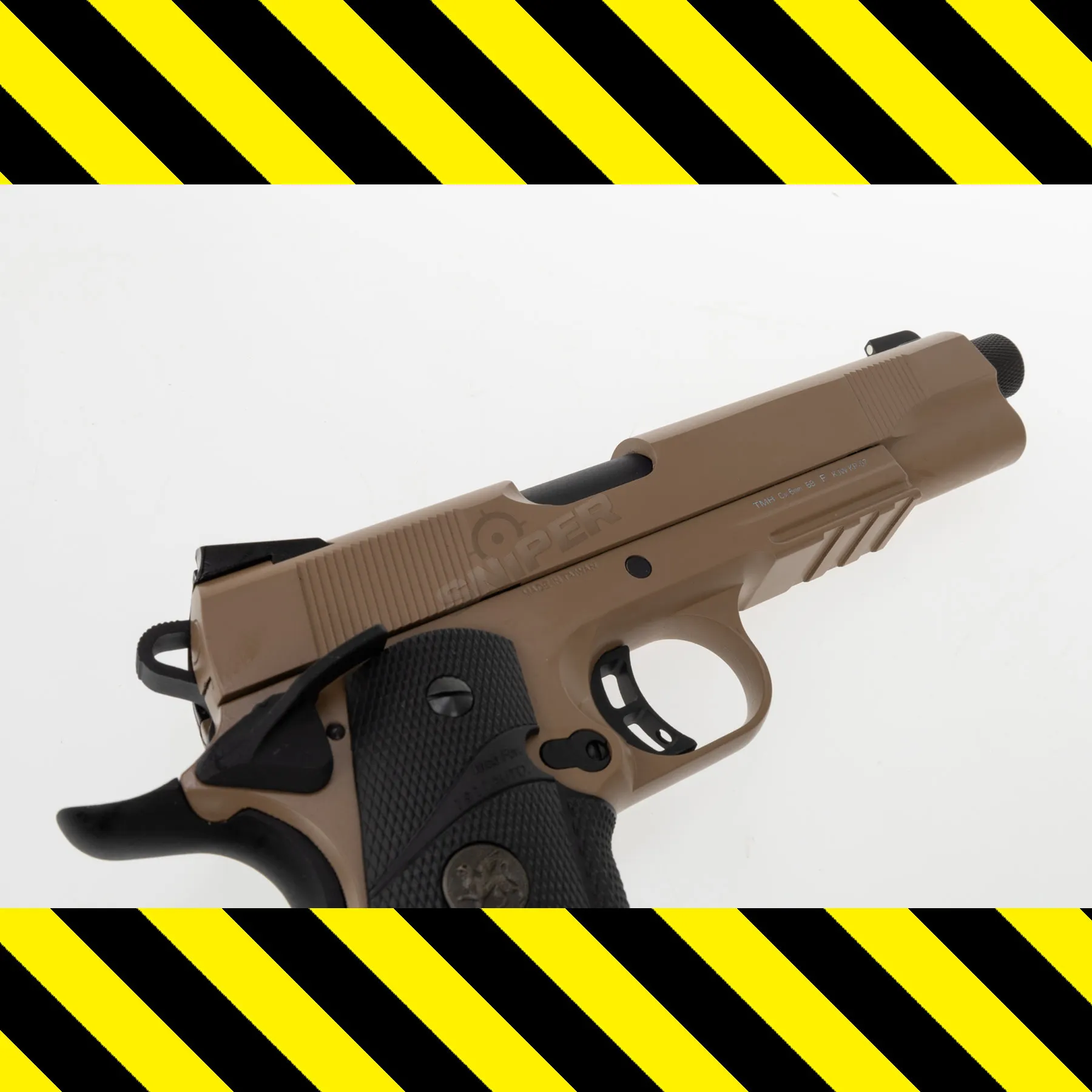 B-Ware KJ Works M1911 MEU TBC Full Metal Co2, Tan