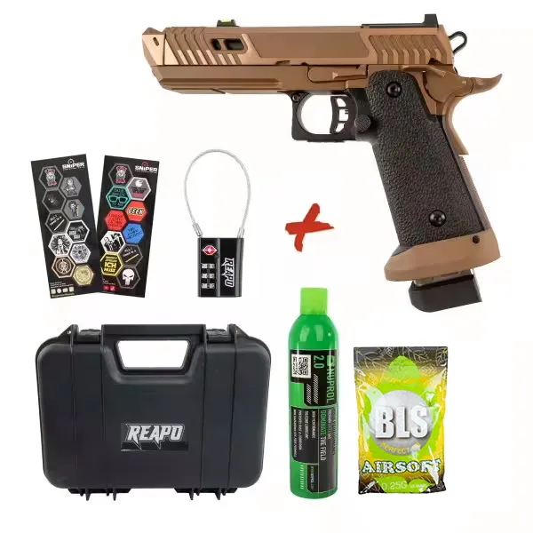 Bundle Deal #1 - Reapo Sahara Viper Hi-Capa Softair Pistole, Co2 und Gas