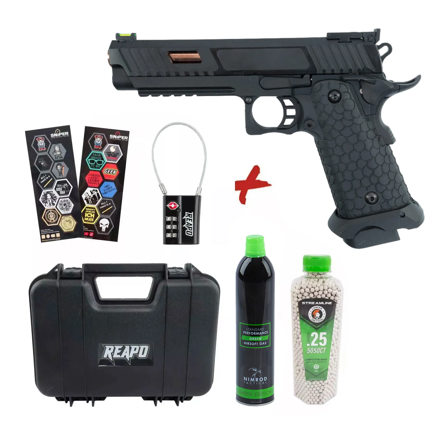 Bundle Deal #1 - Reapo JW3 BABA YAGA Hi-Capa Softair Pistole