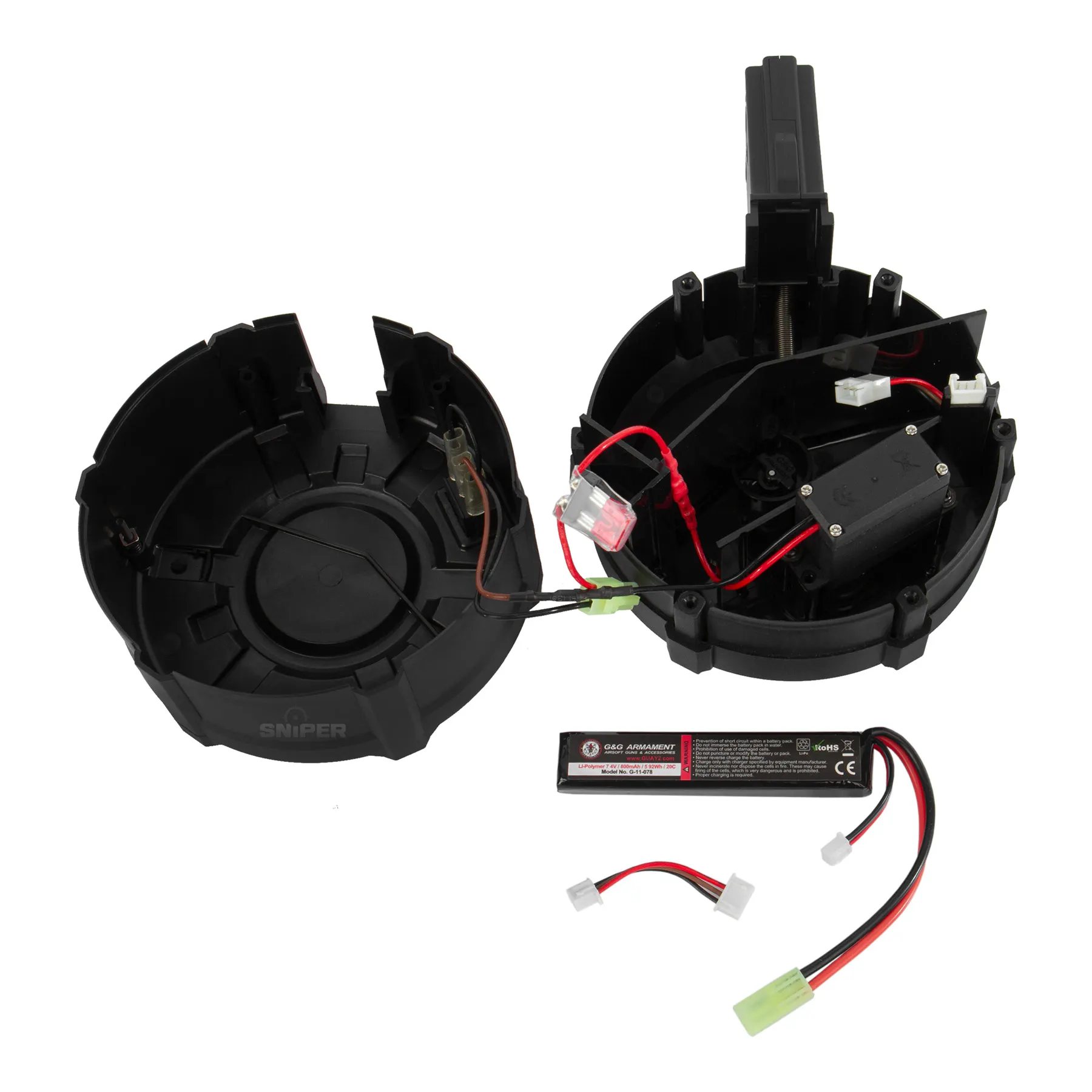 Drum Mag M4 Auto-Winding 2300rds, Black Drum Mag M4 Auto-Winding 2300rds, Black