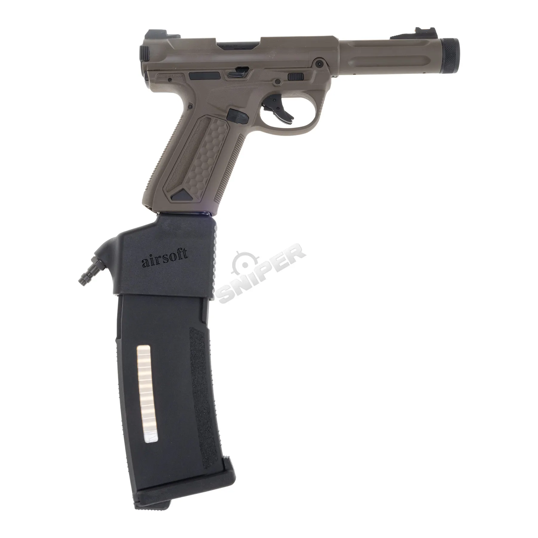 HPA Set Action Army AAP 01 + Bottle + Dominator US + PTS, Tan HPA Set Action Army AAP 01 + Dominator US + PTS, Tan