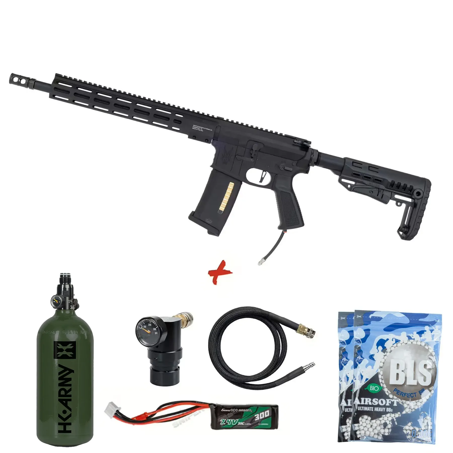HPA Deal #1 - MTW Billet 14,5" Tactical Inferno Edition Gen. 3, Black