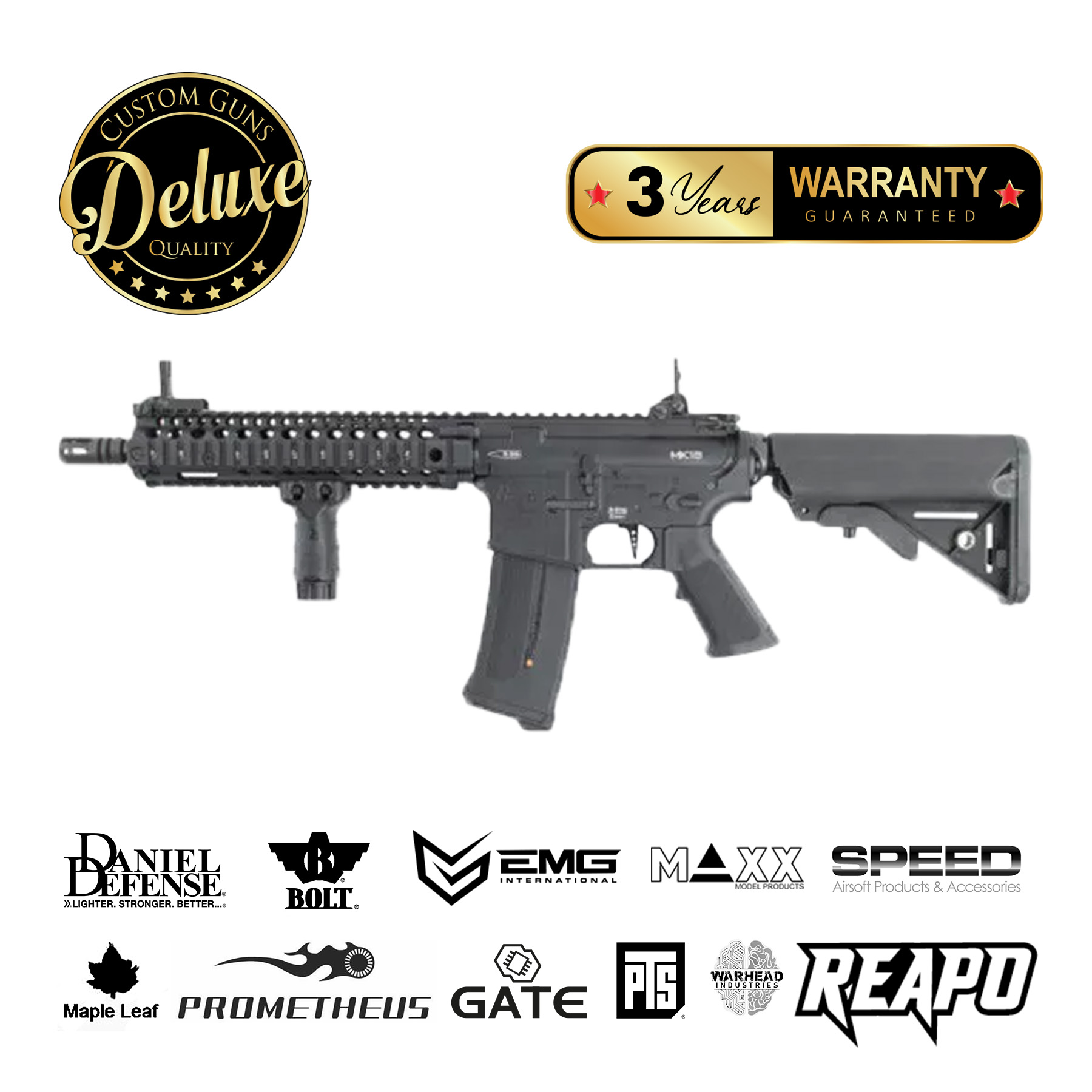 SAC Custom Daniel Defense MK18, (S)AEG, black