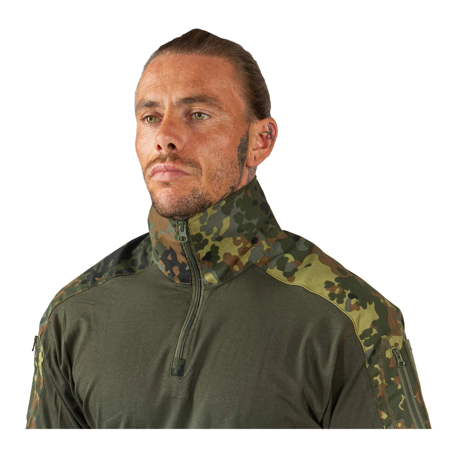 Combat Shirt Short Sleeve, Flecktarn Combat Shirt Short Sleeve, Flecktarn