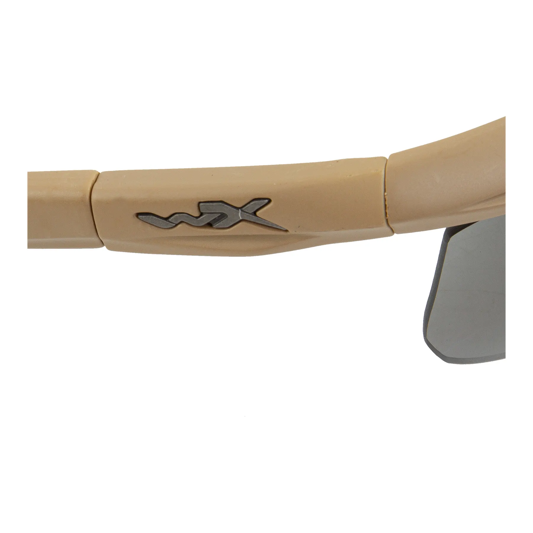 WileyX Saber Advanced Tan Frame Goggles, Grey/Clear/Light Rust Lens