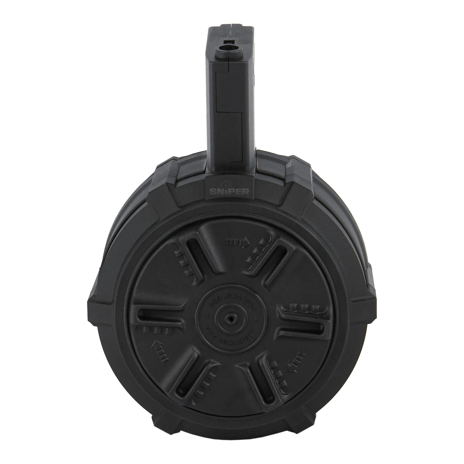 Drum Mag M4 Auto-Winding 2300rds, Black Drum Mag M4 Auto-Winding 2300rds, Black