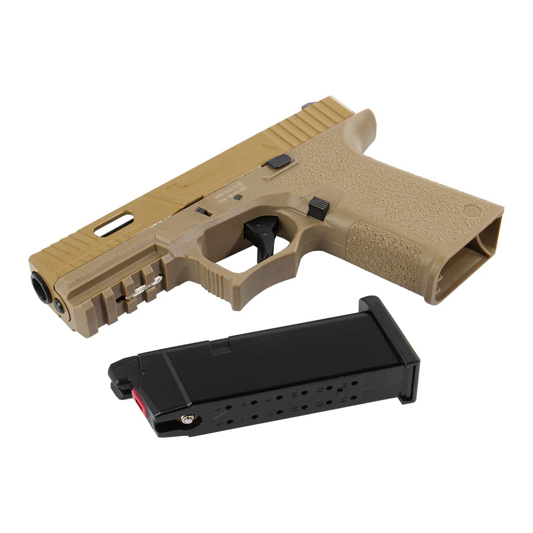 AW Custom VX9 Mod 3 GBB, Desert