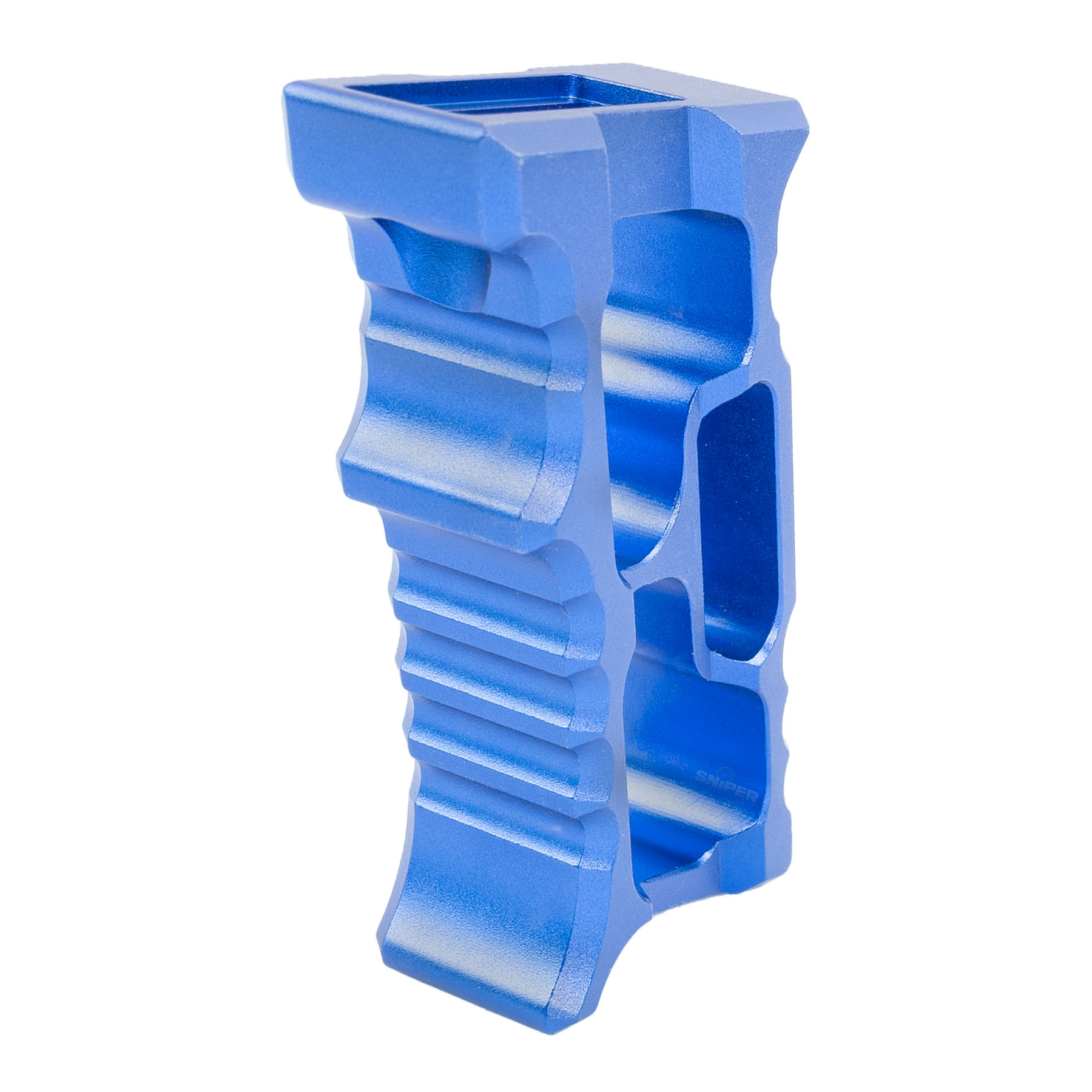 M-Lok / Keymod Aluminum Angled Forward Grip, Blue