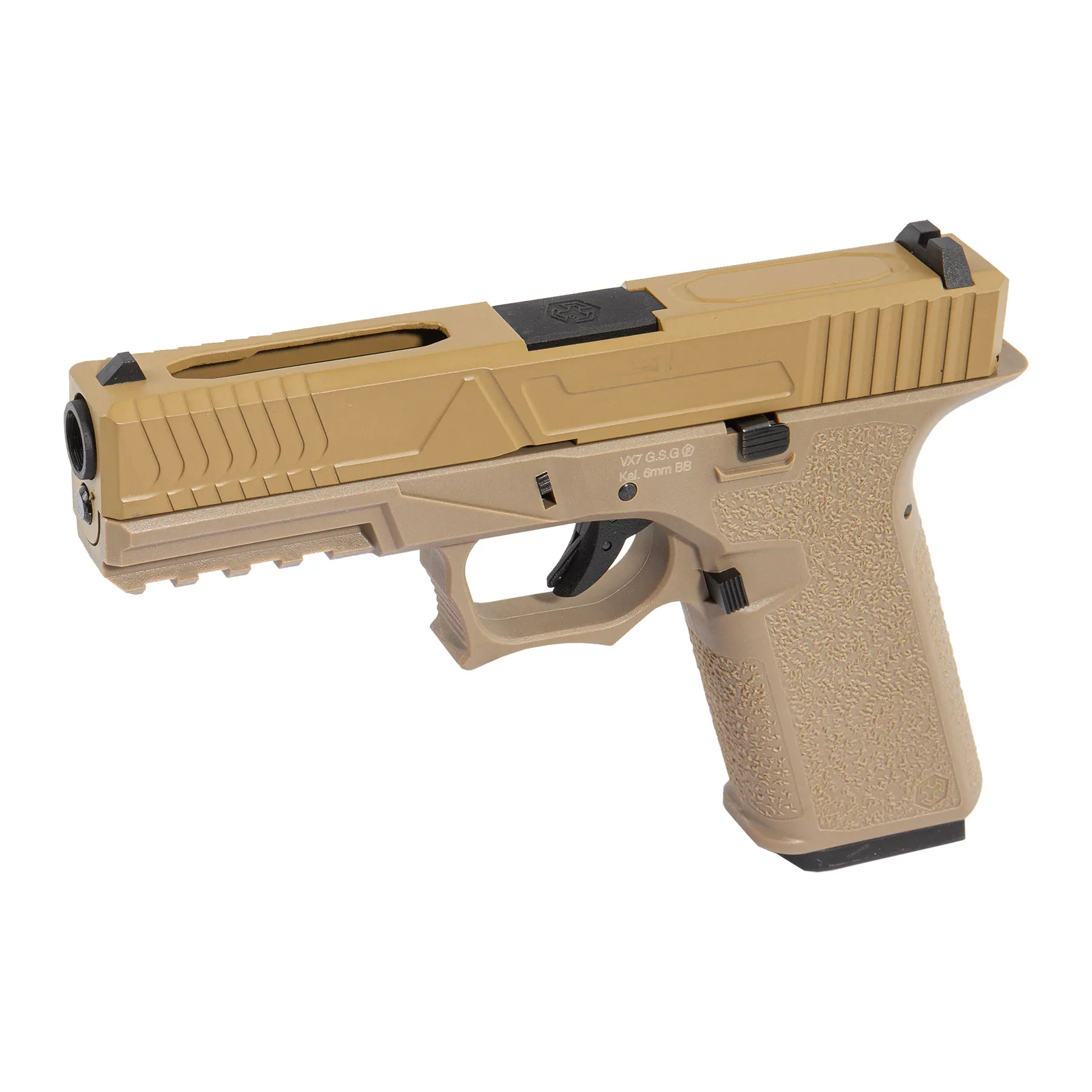 AW Custom VX7 Mod.3 GBB Softair Pistole, FDE