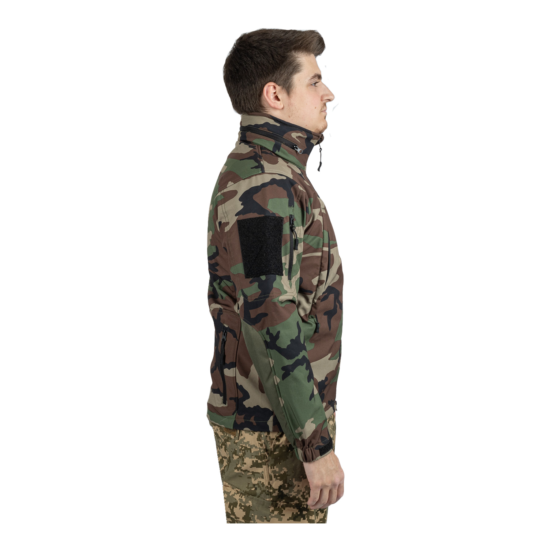 Soft Shell Jacket Tactical, Woodland