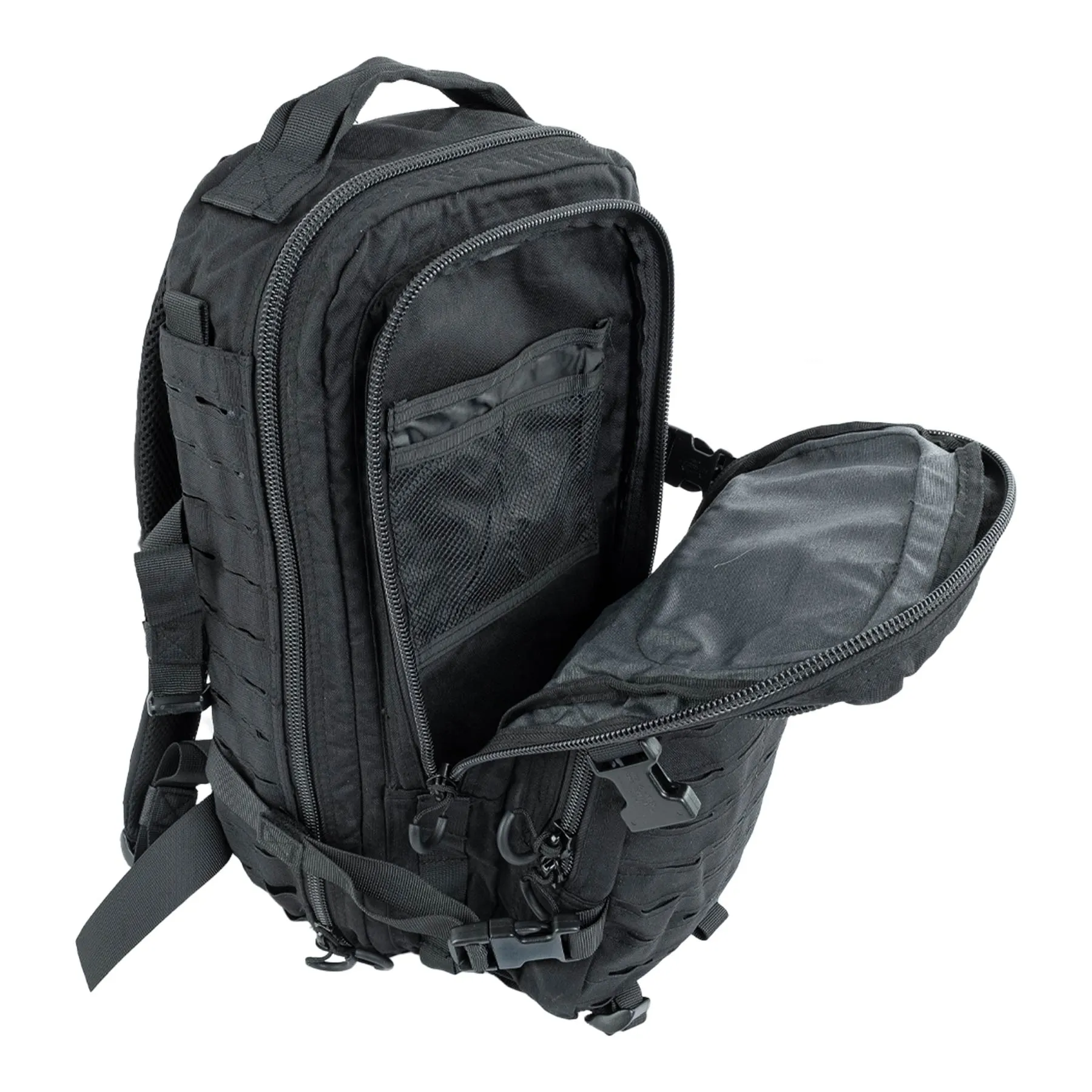 Lasercut 1-Day Assault Rucksack, Black
