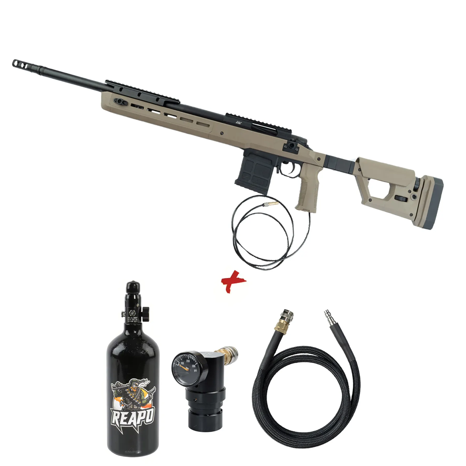 HPA Deal #1 - SAC X Mancraft HPA M66 Scharfschützengewehr, Tan HPA Deal #1 - SAC X Mancraft HPA M66 Scharfschützengewehr, Tan