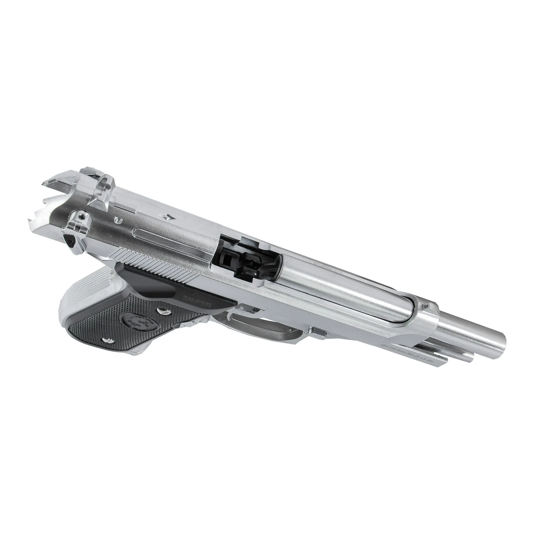 LS M9 Silver GBB Softair Pistole