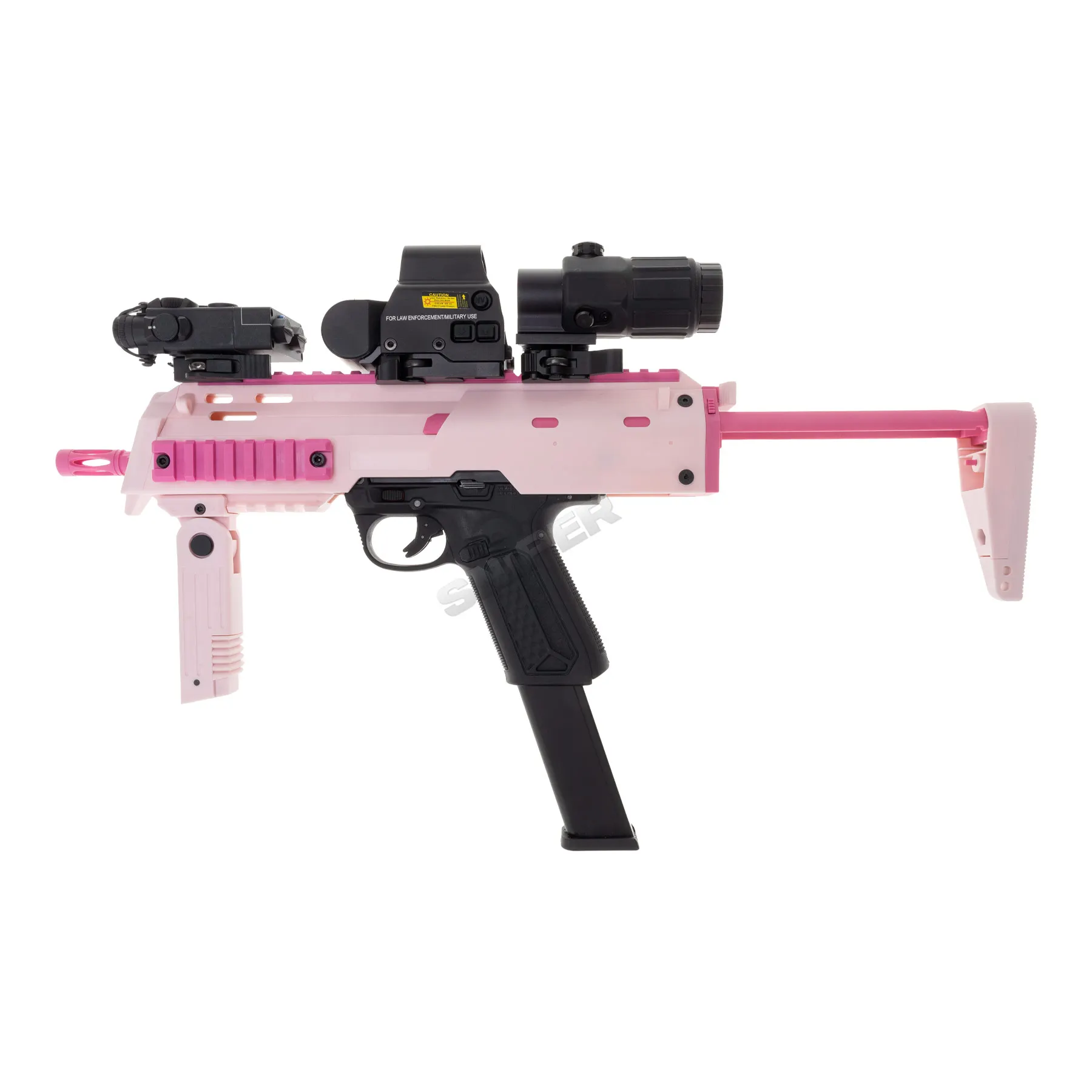 Prep my Airsoft - Action Army AAP 01 Assassin GBB Softair Pistole, Black/Pink Ultra