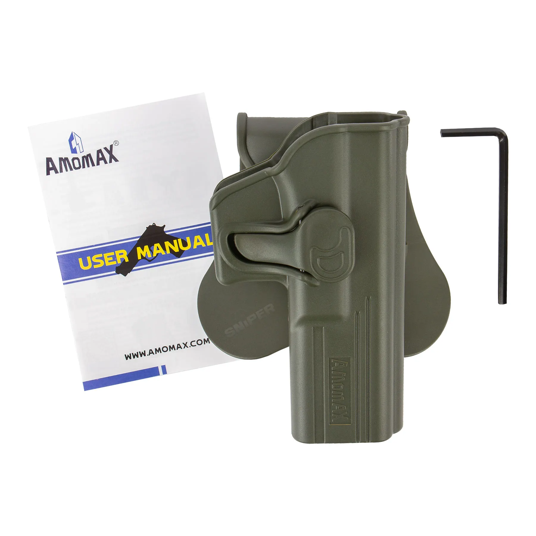 Formholster für Glock17, rechts, OD