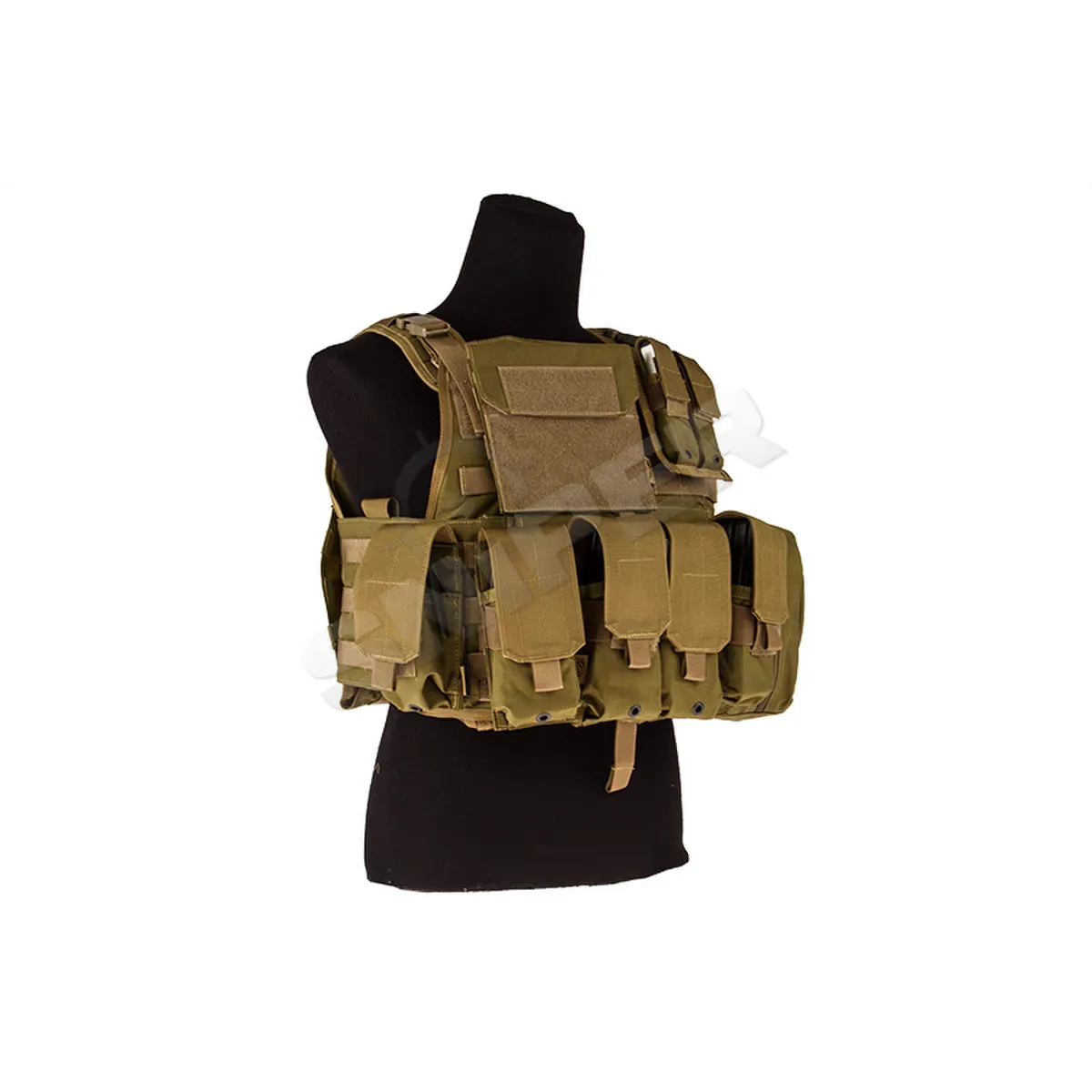 MOLLE Plate Carrier with Pouch Set, Khaki