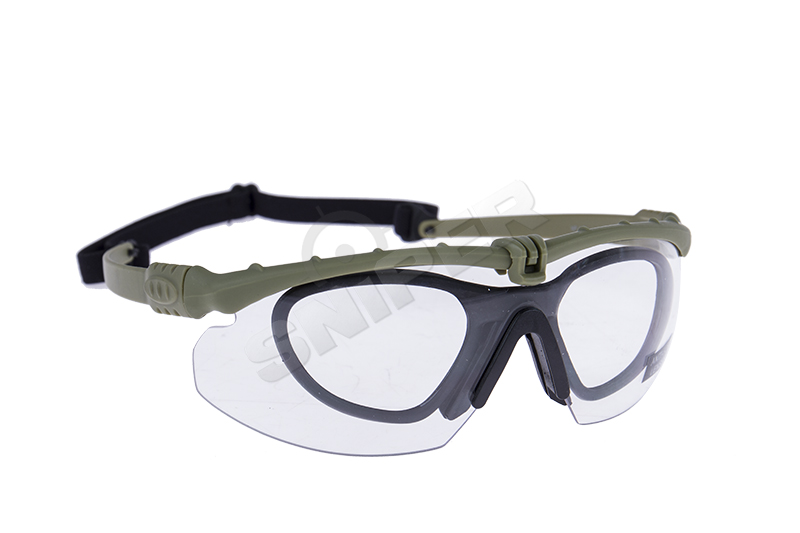 Battle Pro Schutzbrille Set Green, Clear Lens