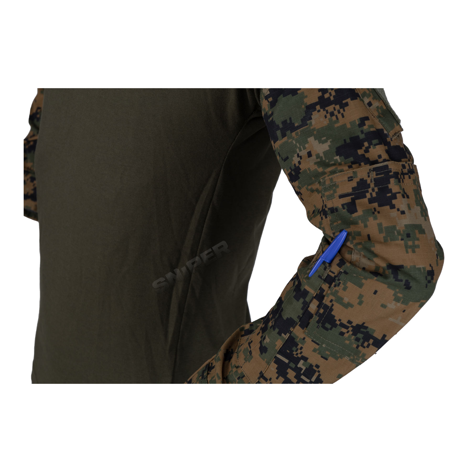 Invader Gear Combat Shirt, Digital Woodland
