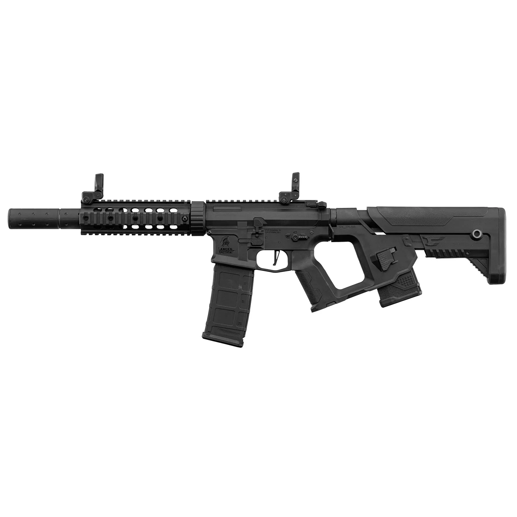 Lancer Tactical LT-15 Alpha M4 w/ ETU (S)AEG, Black