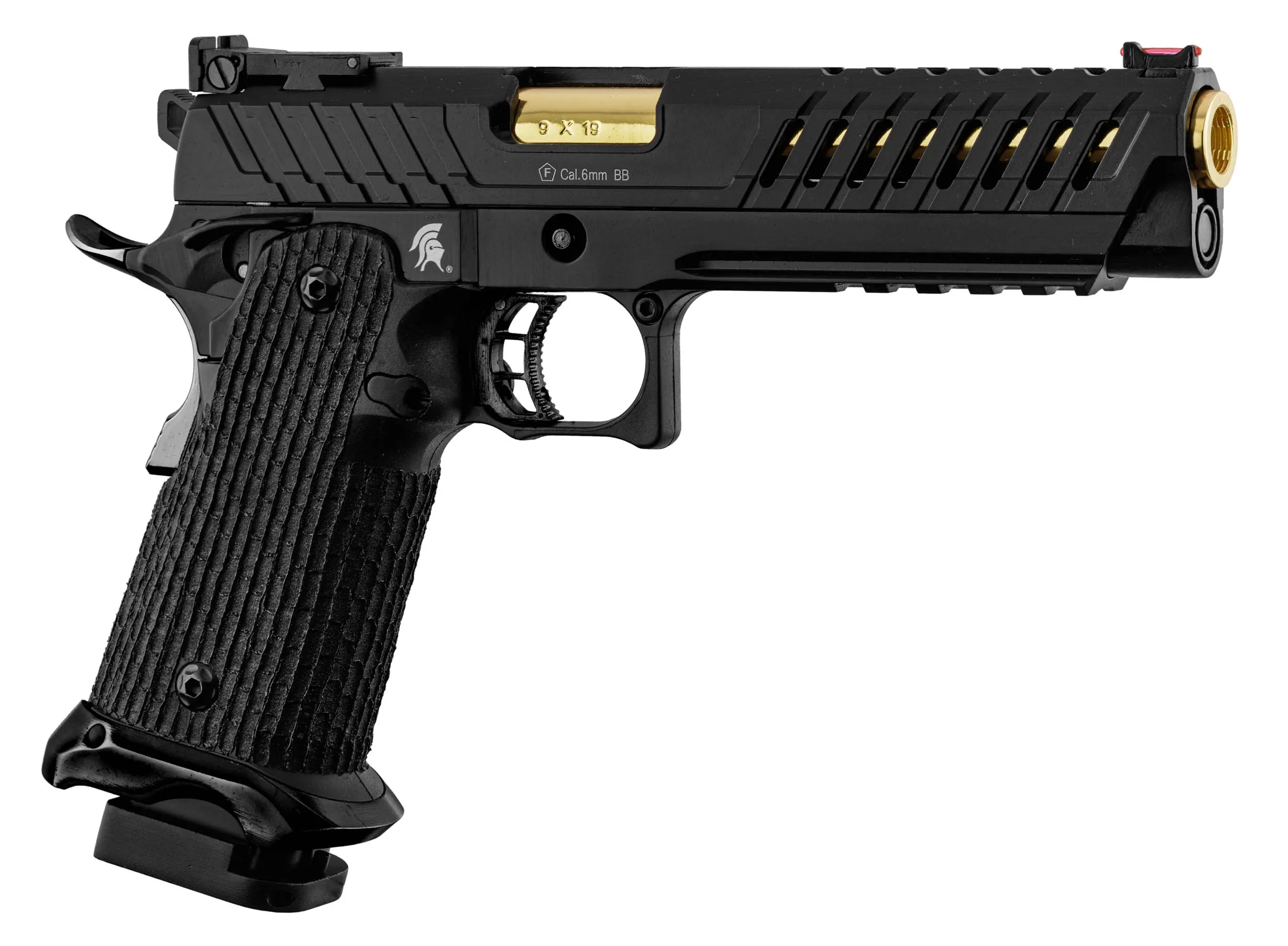 Lancer Tactical LTX-6 Knightshade Hi-Capa GBB, Black/Gold