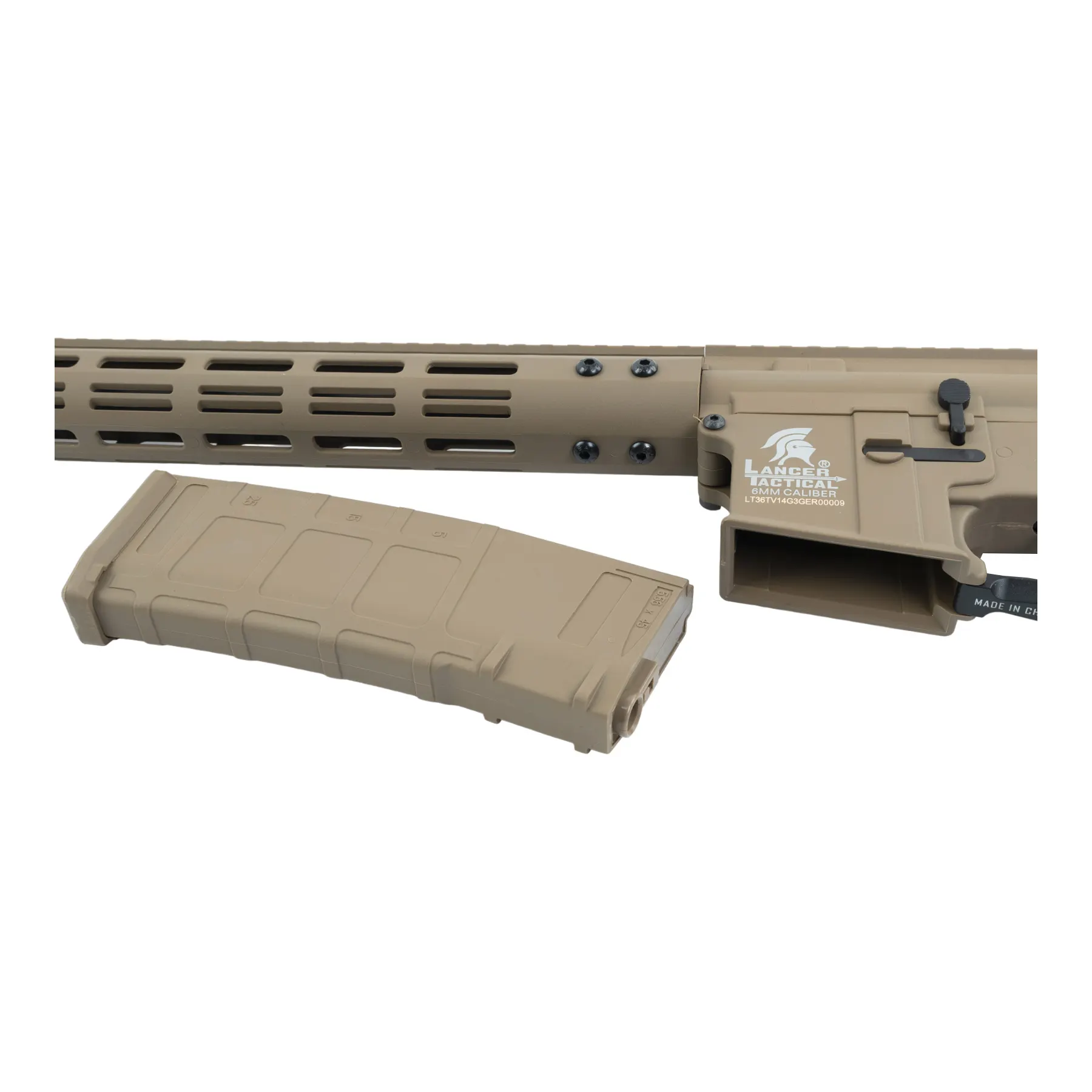 Lancer Archon Gen3 ETU M-Lok 14" M4 (S)AEG, Tan